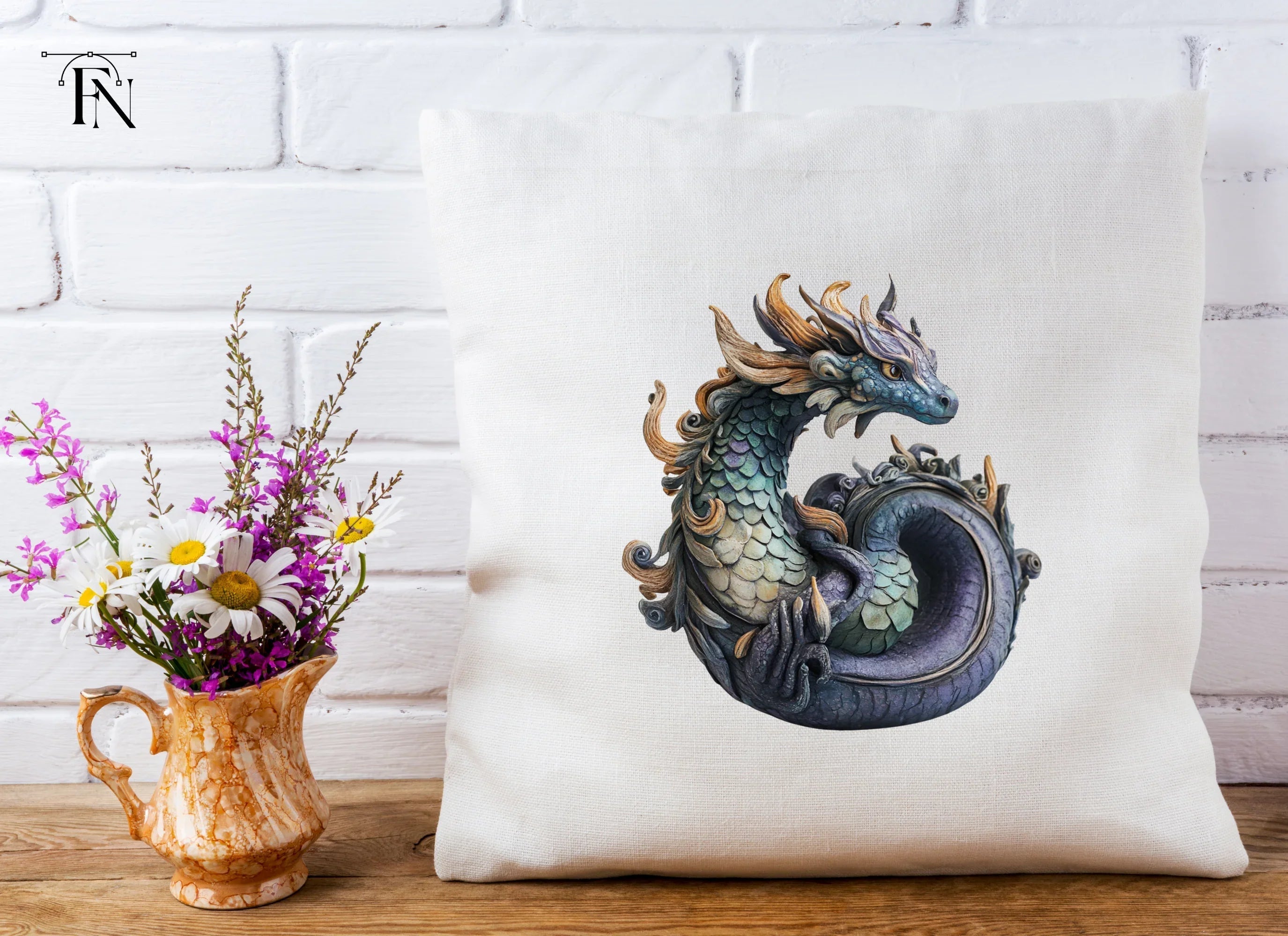 Majestic Eastern Dragon Clipart Bundle