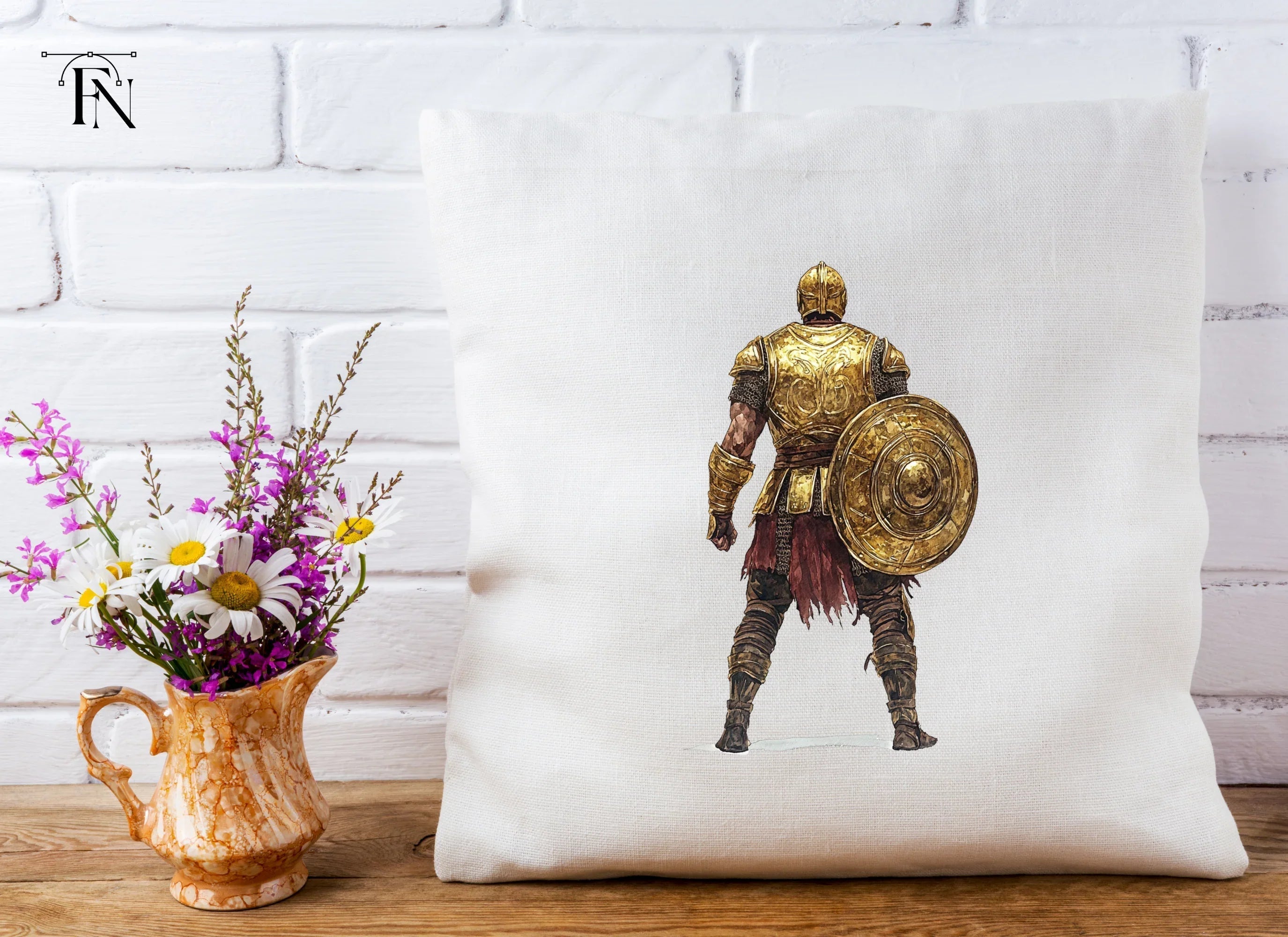 Golden Armored Knight Clipart Bundle