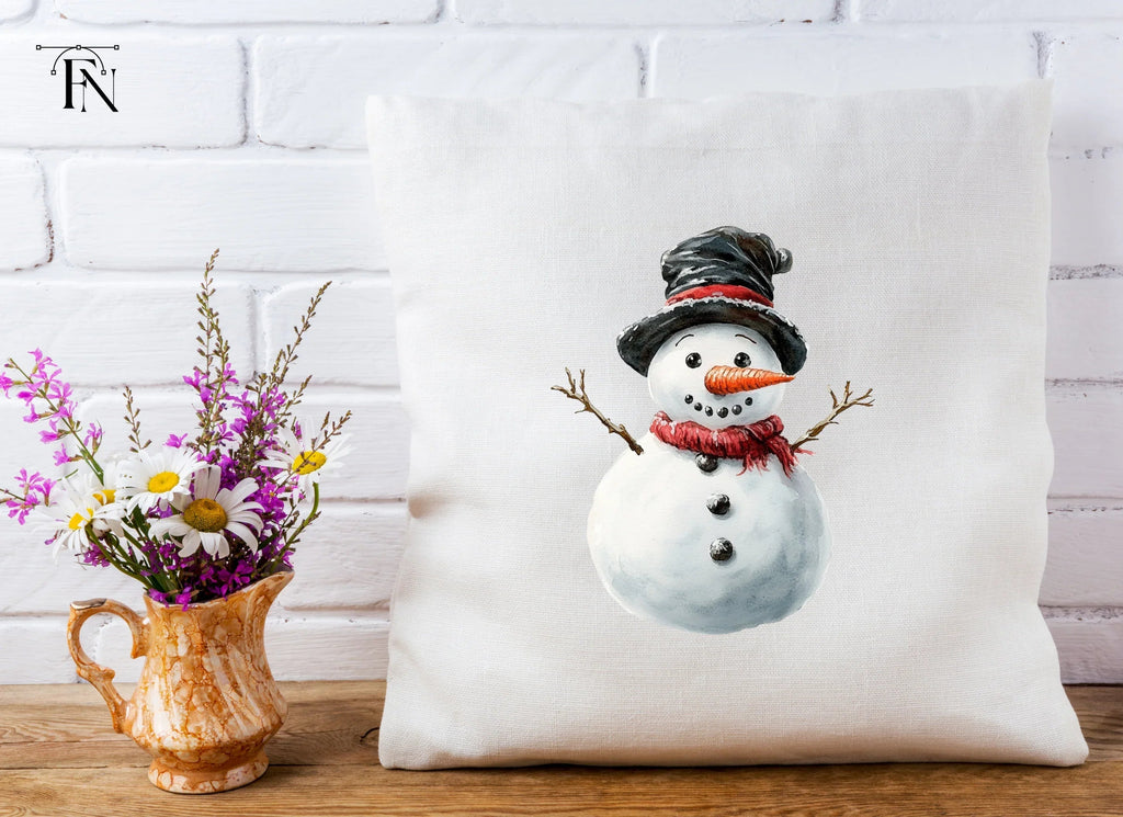 Festive Snowmen Trio Clipart Bundle