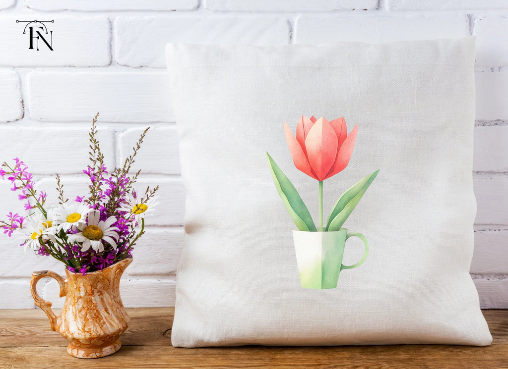 Origami Tulip Clipart Bundle