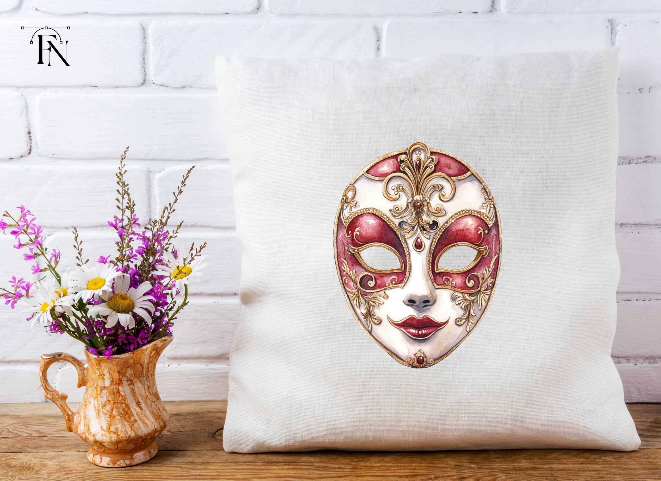 Elegant Venetian Mask Clipart Bundle
