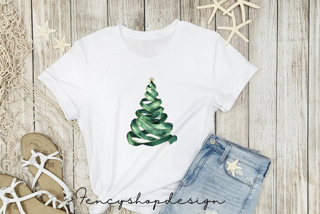 Holiday Evergreen Tree Clipart Bundle