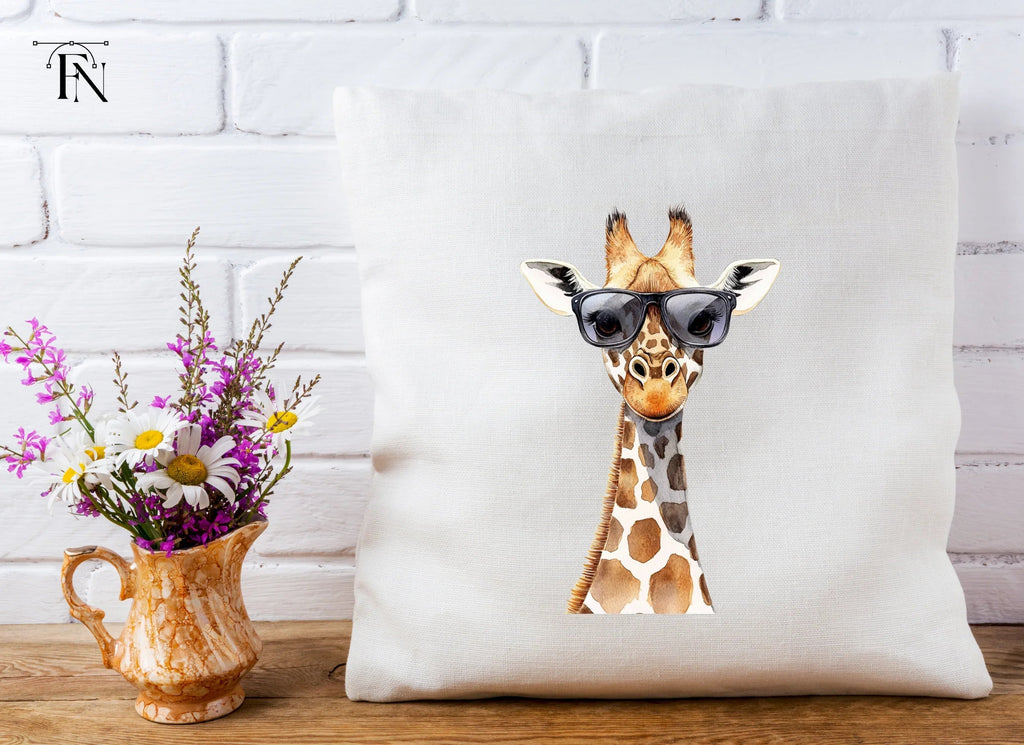 Cool Giraffes with Sunglasses Clipart Bundle