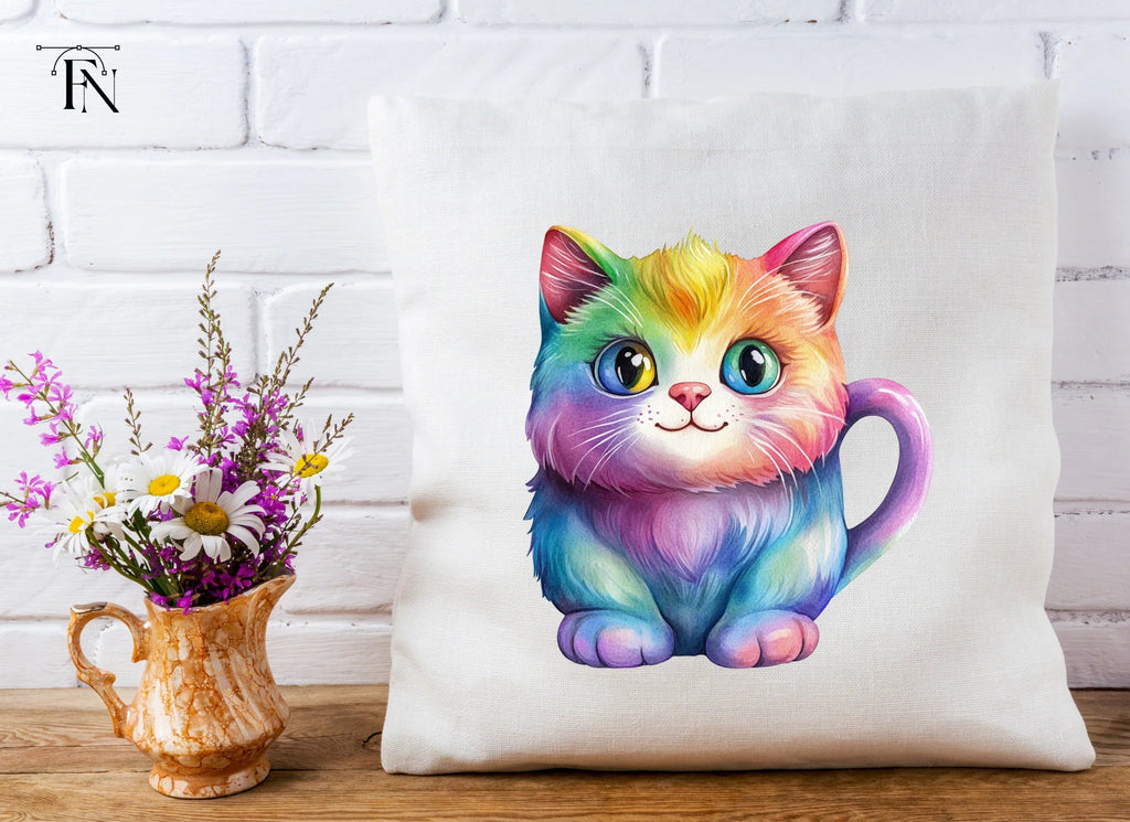 Rainbow Kitten Clipart Bundle