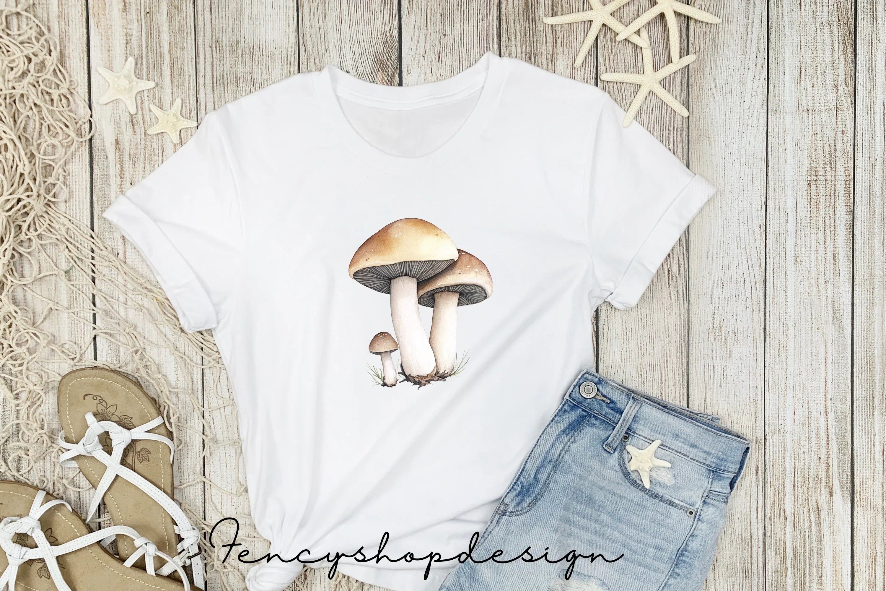 Forest Mushroom Clipart Bundle