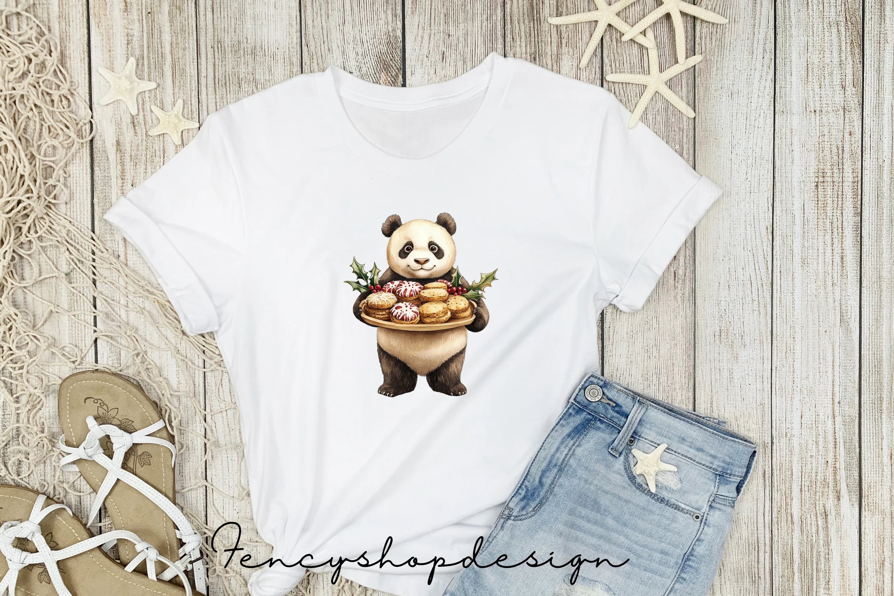 Panda Baking and Cupcake Clipart Bundle