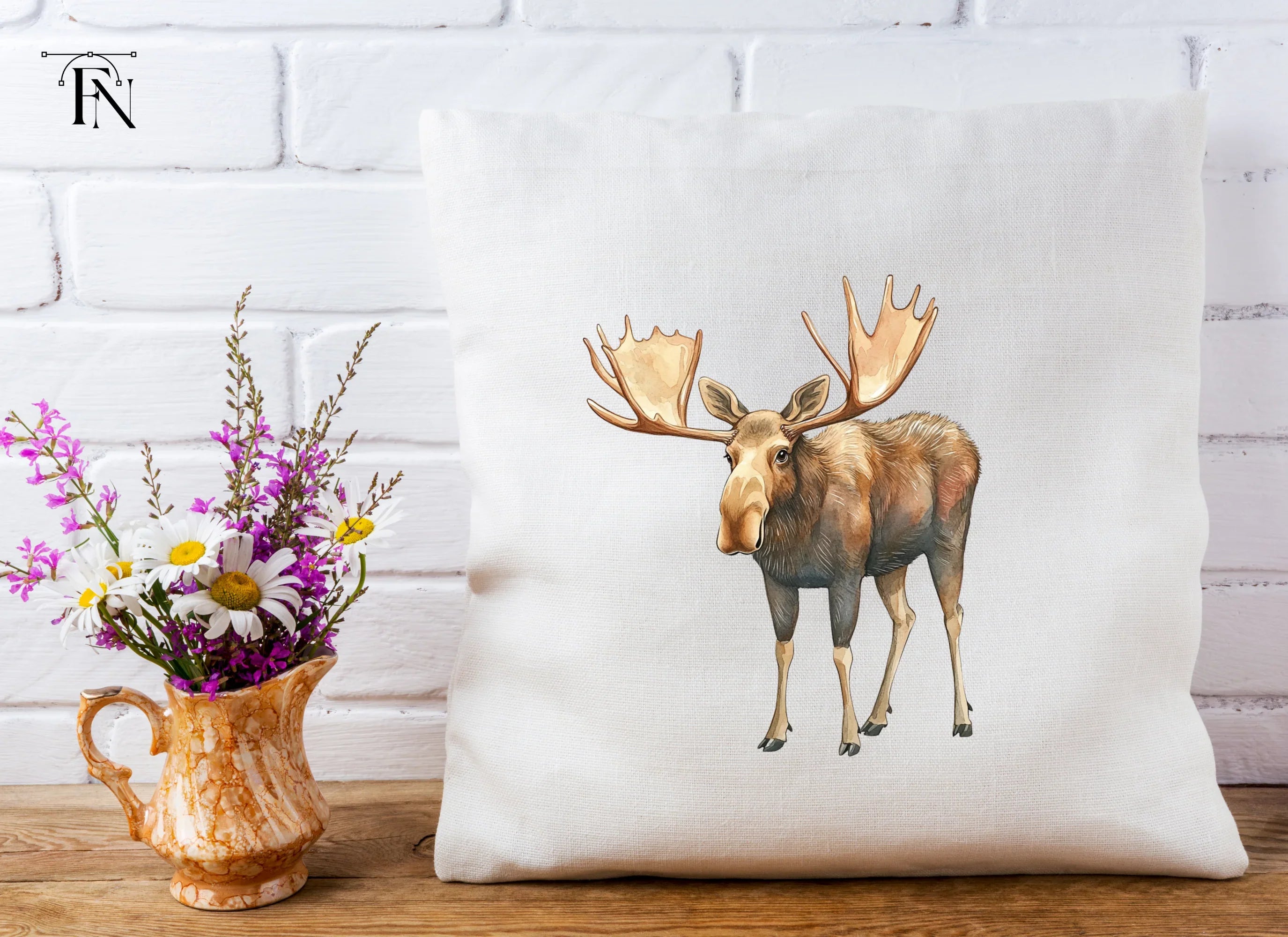 Moose Standing Clipart Bundle