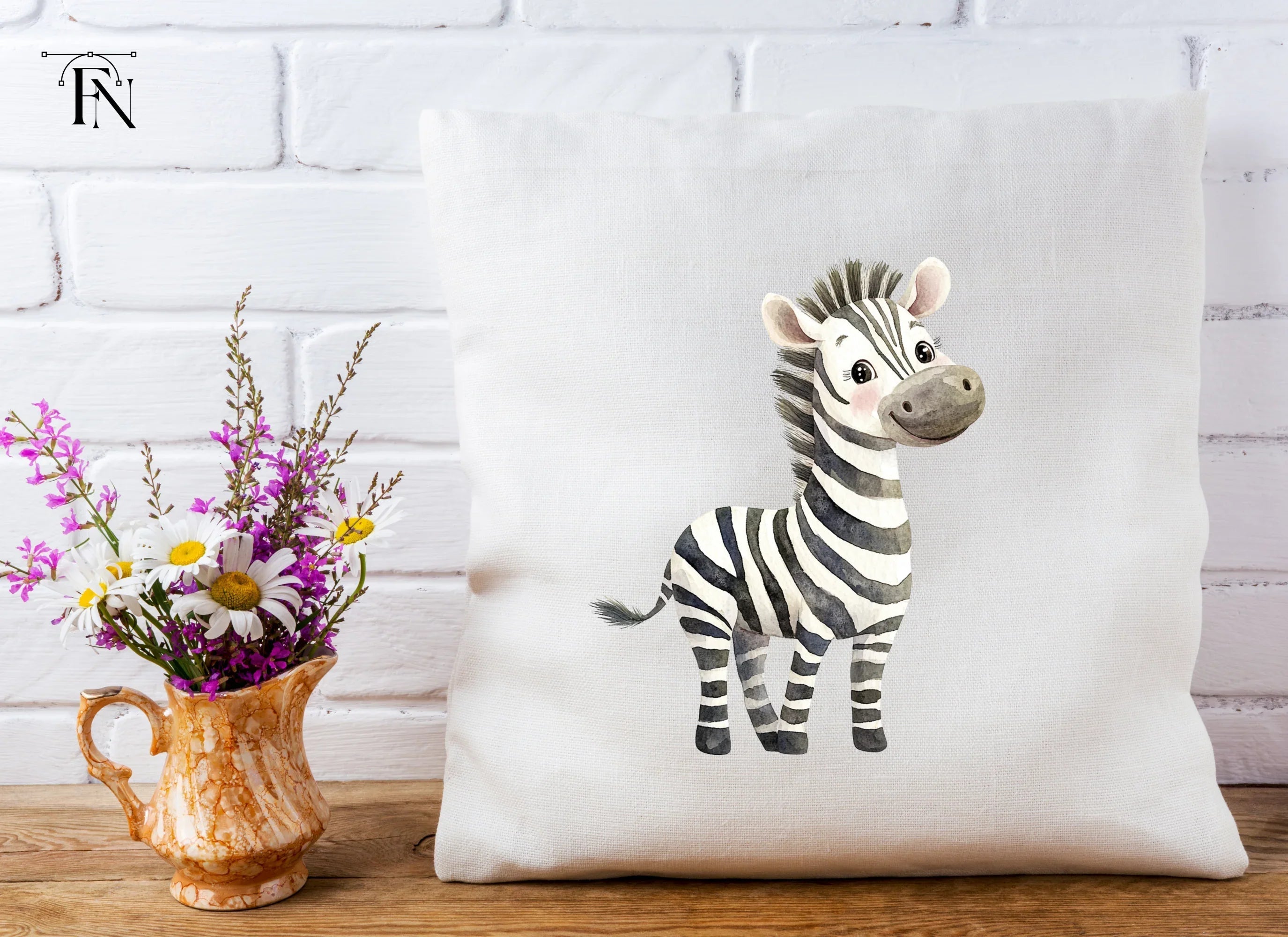 Playful Baby Zebra Clipart Bundle