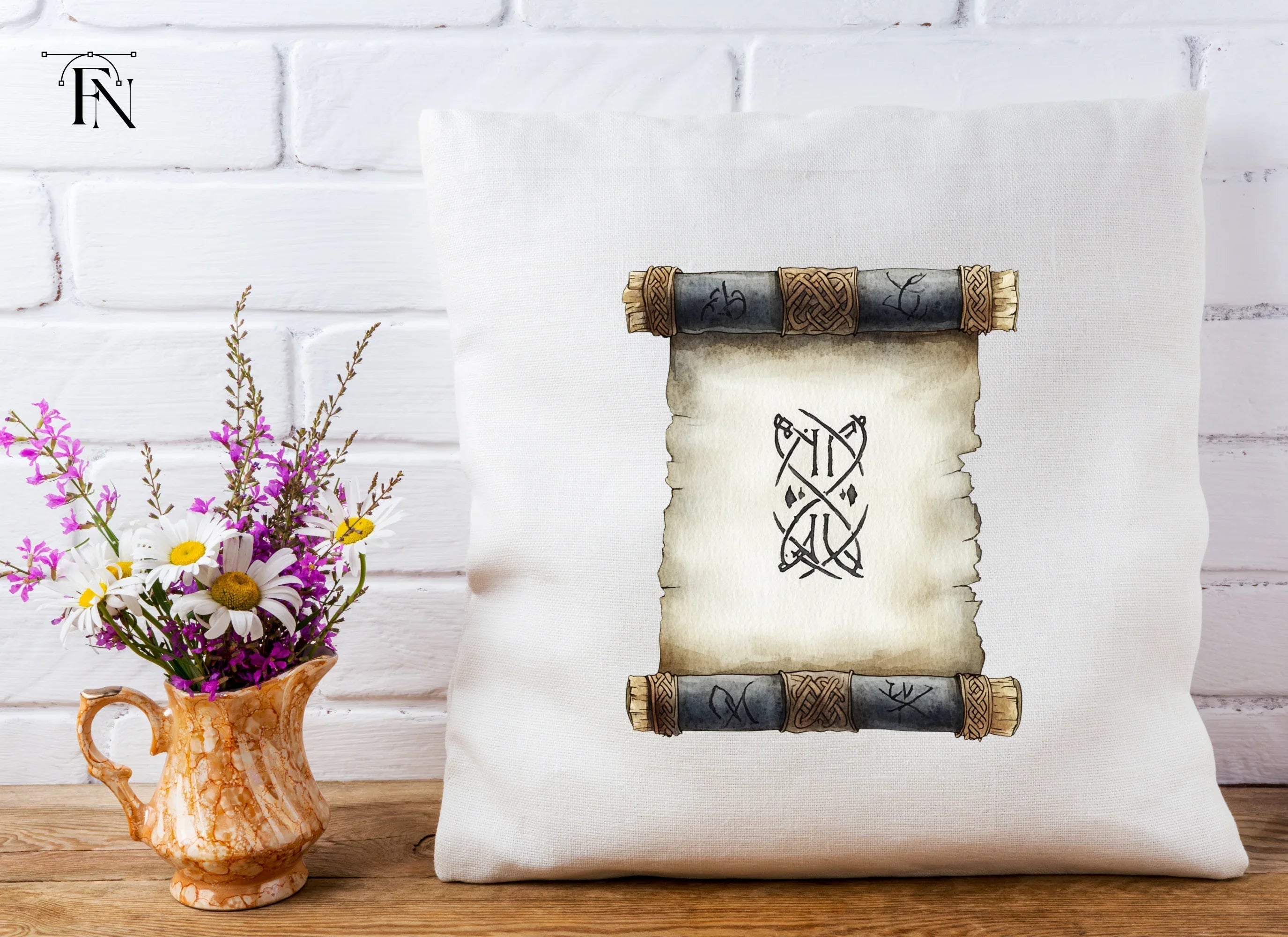 Viking Scroll Runic Symbol Clipart Bundle