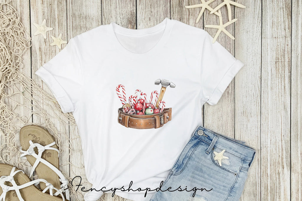 Christmas Construction Worker Clipart Bundle