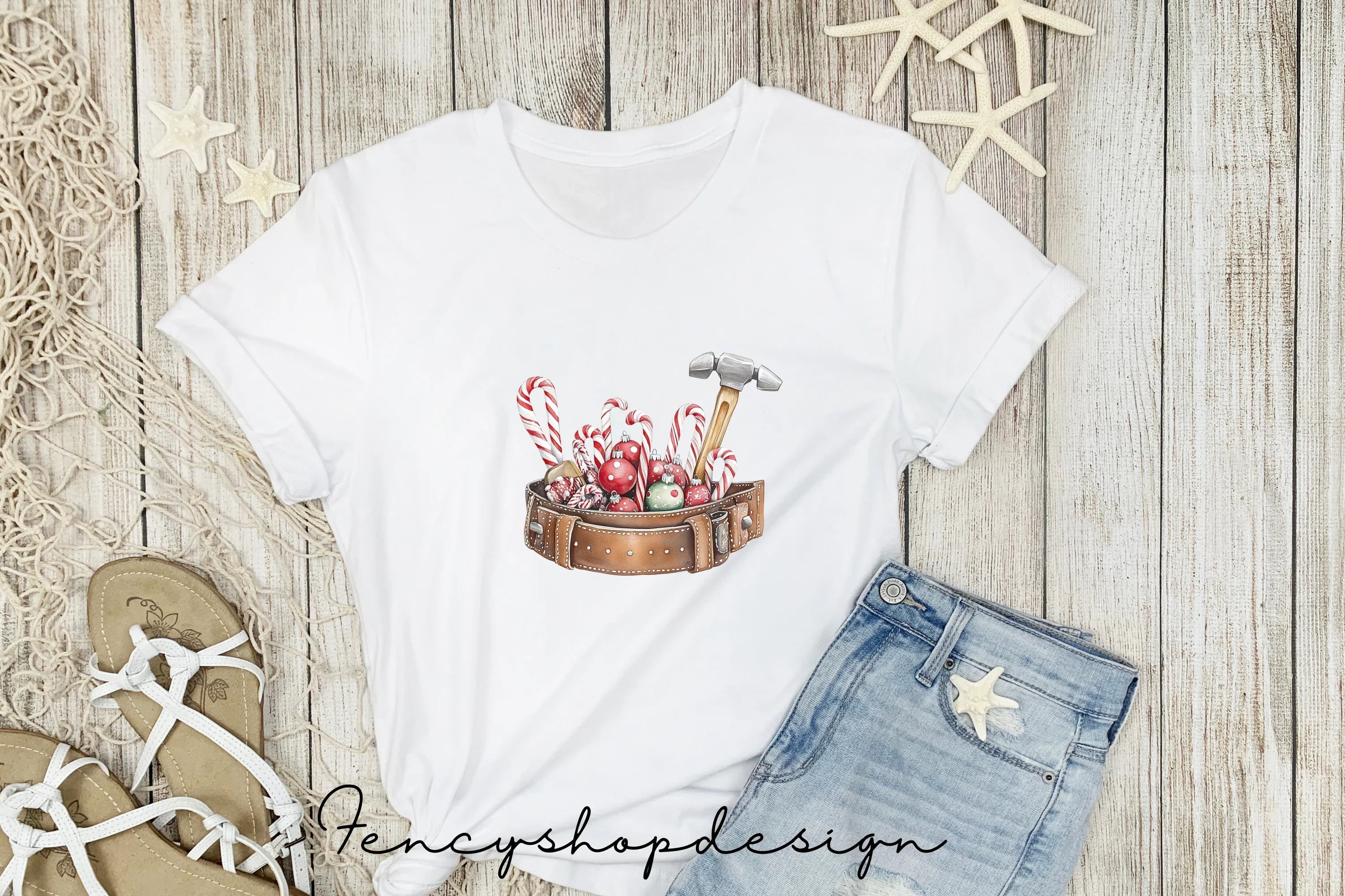 Christmas Construction Worker Clipart Bundle