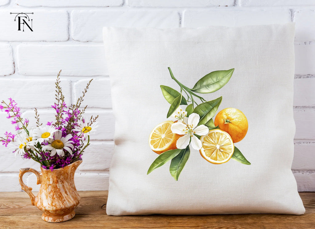Citrus Fruit Blossom Clipart Bundle