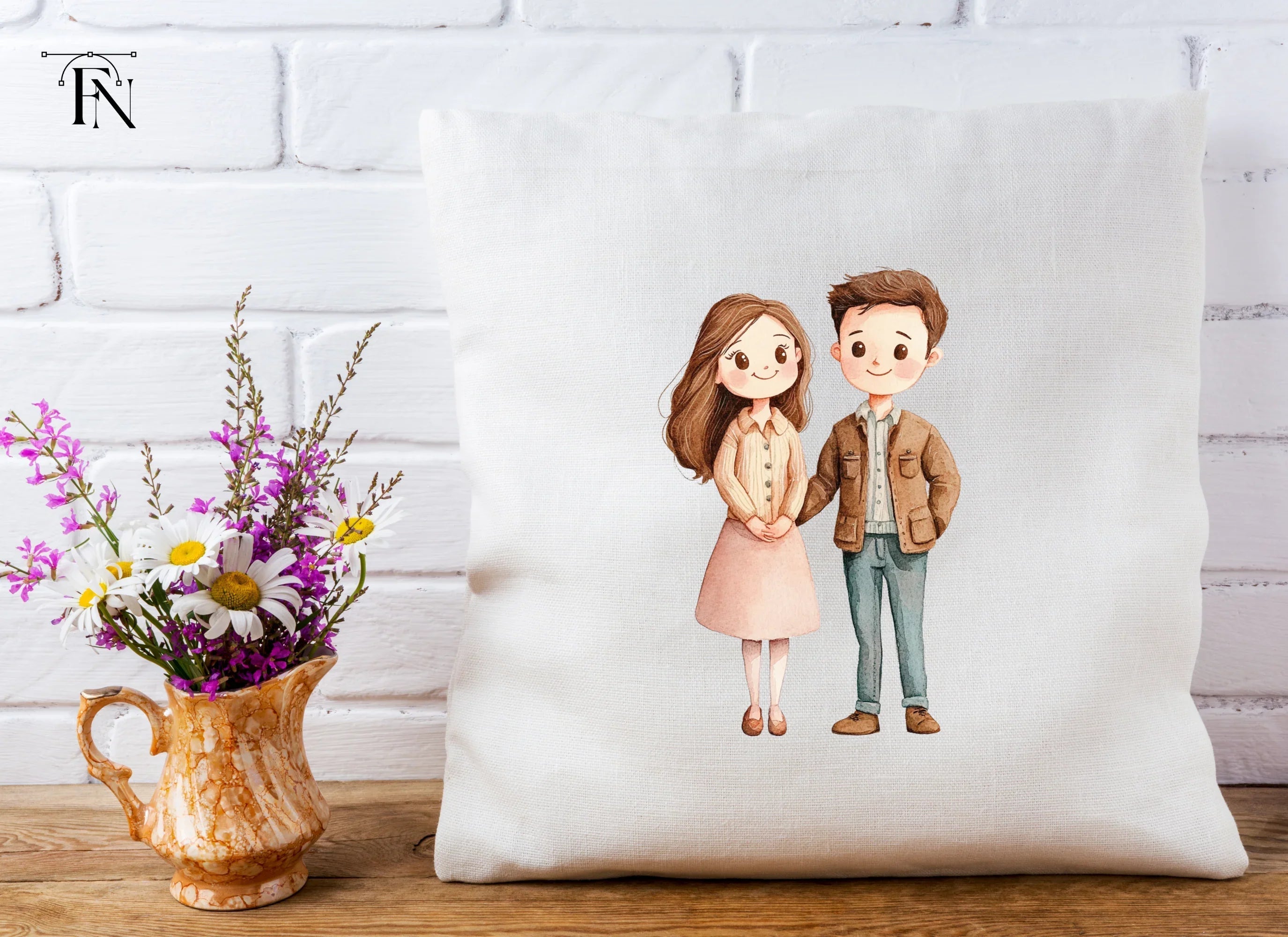 Valentine's Day Cute Couple Clipart Bundle