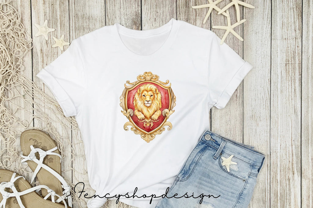 Regal Lion Crests Shields Clipart Bundle