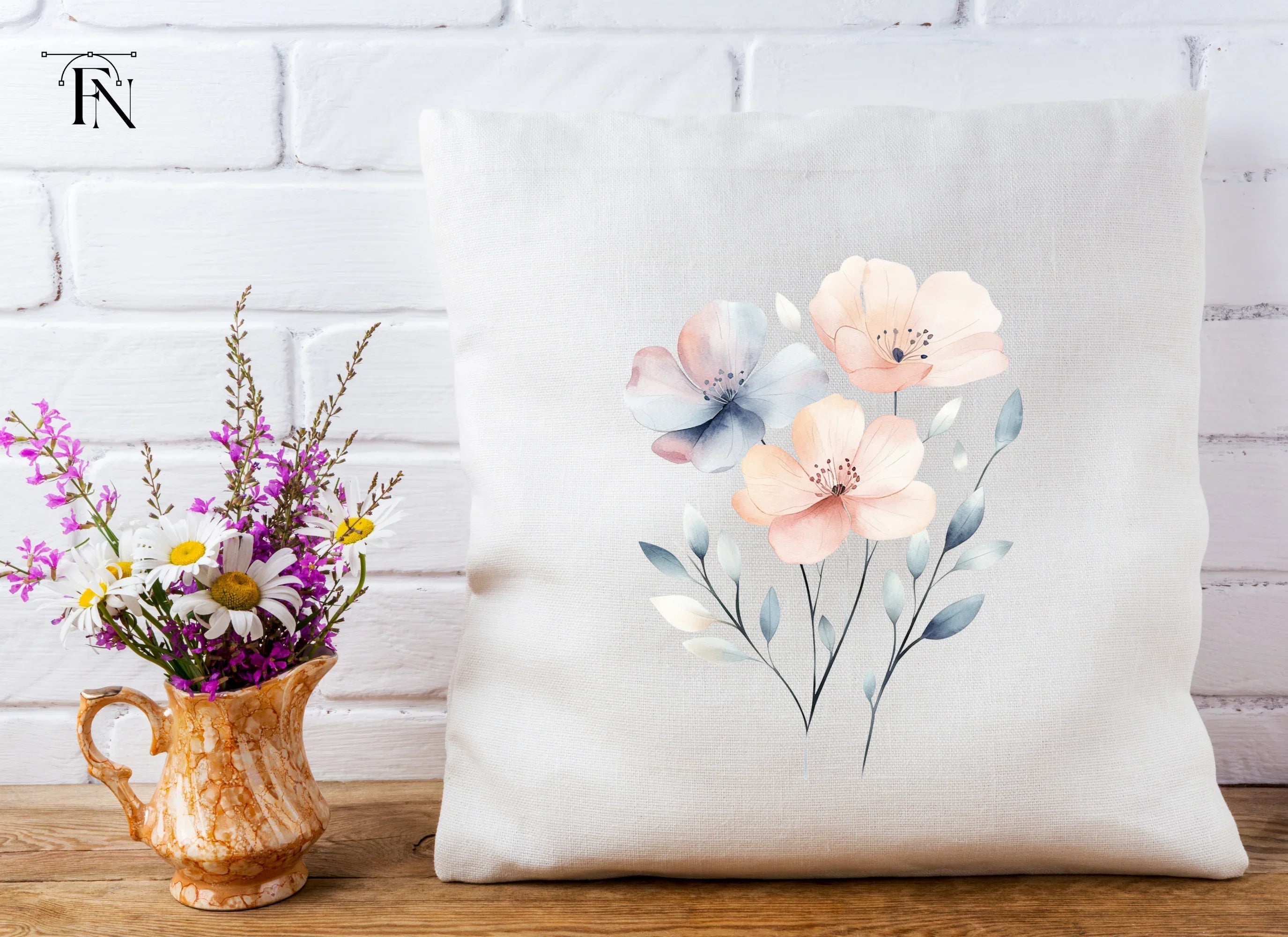 Soft Floral Clipart Bundle