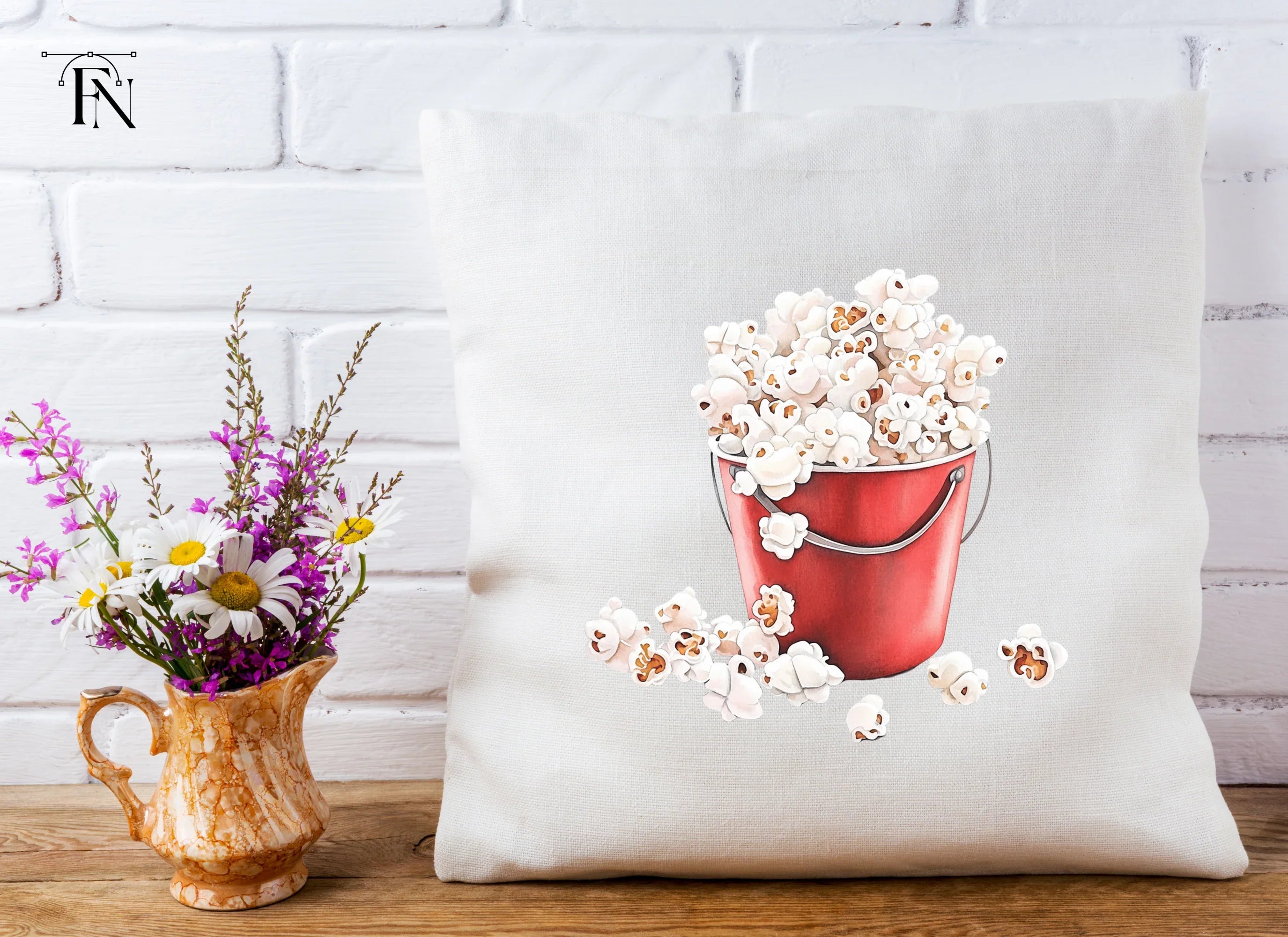 Popcorn Buckets Clipart Bundle