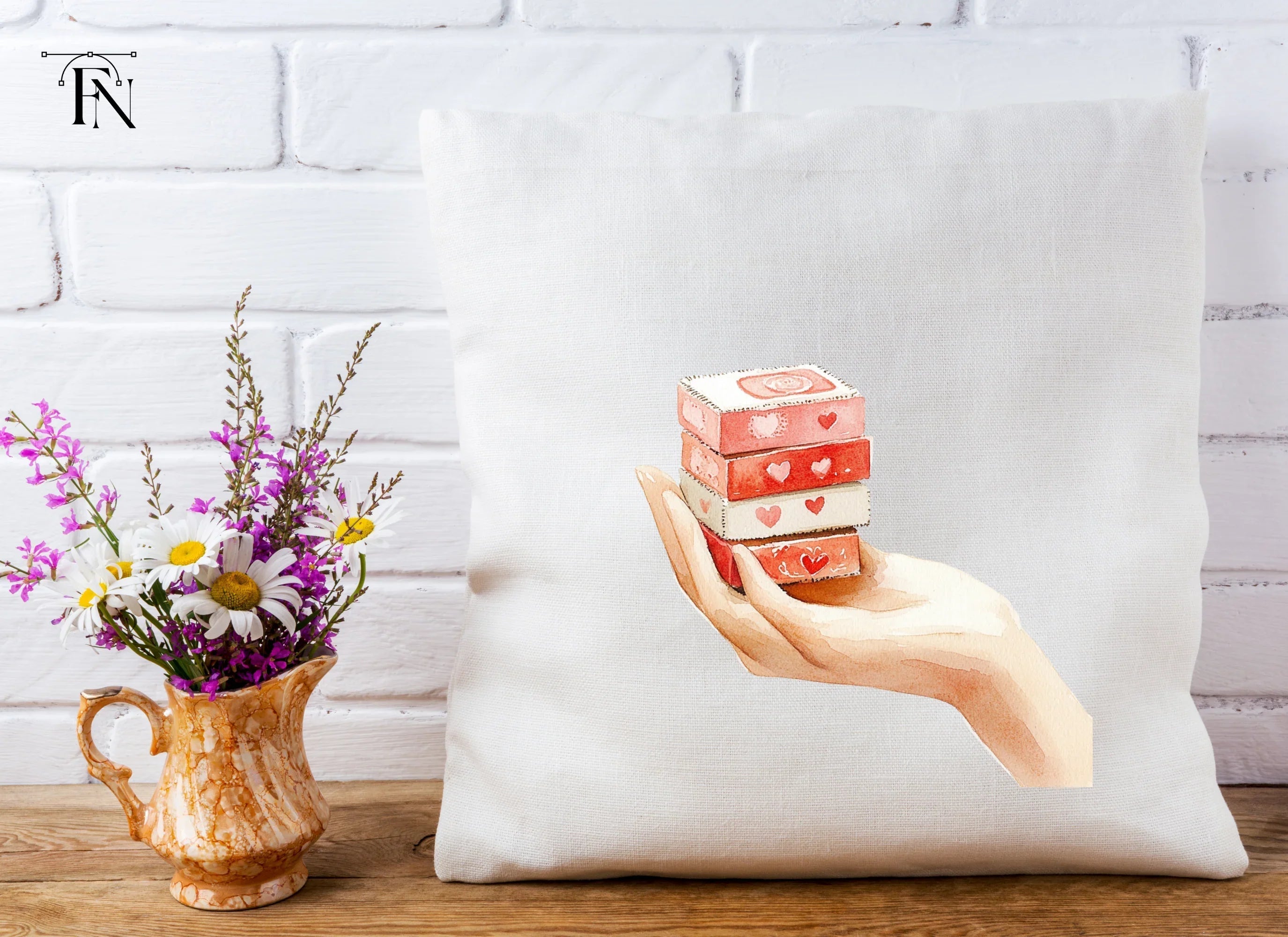 Hands Holding Love Cards Clipart Bundle