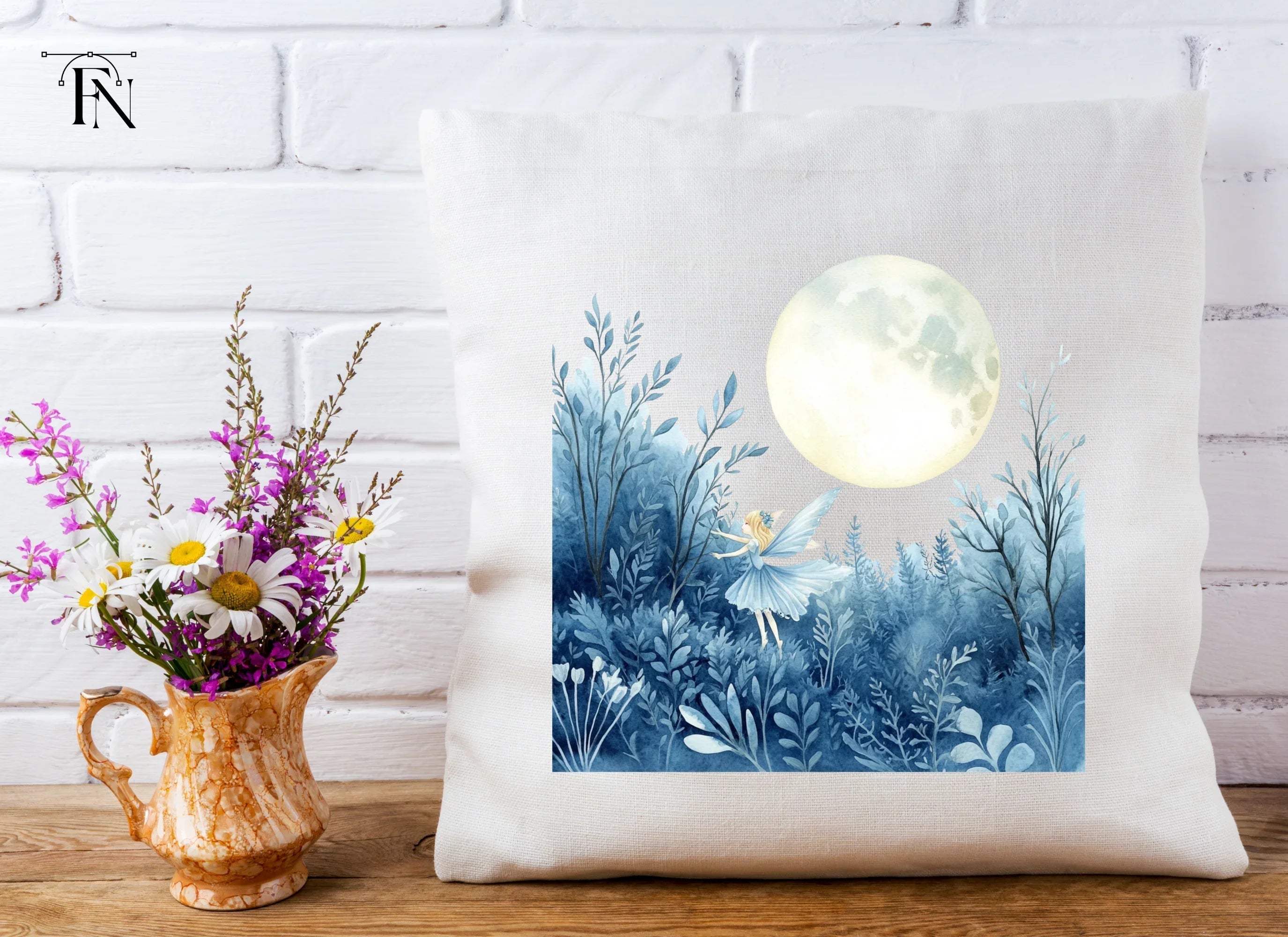 Moonlit Fairy Forest Clipart Bundle