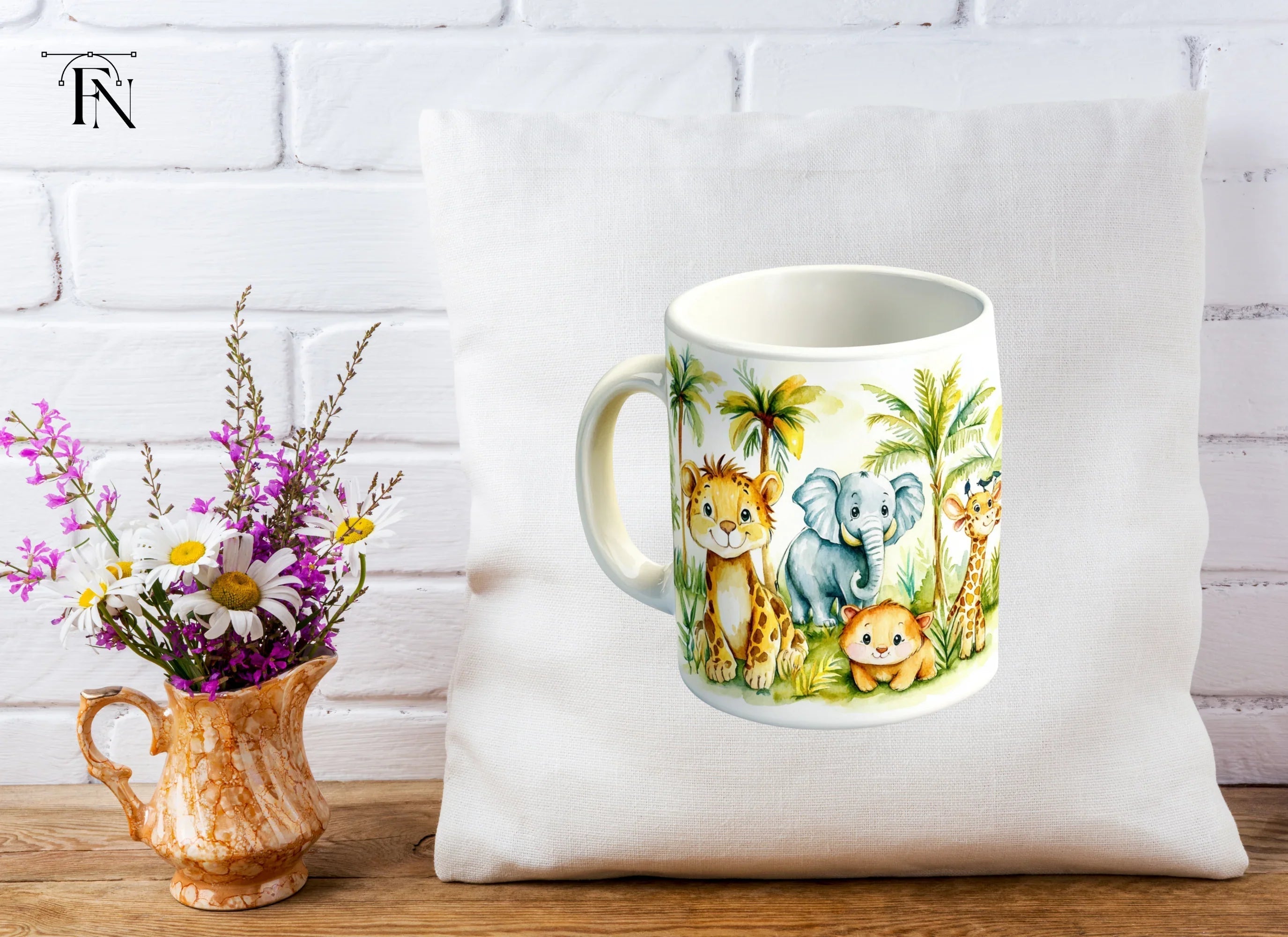 Cute Safari Animal Clipart Bundle