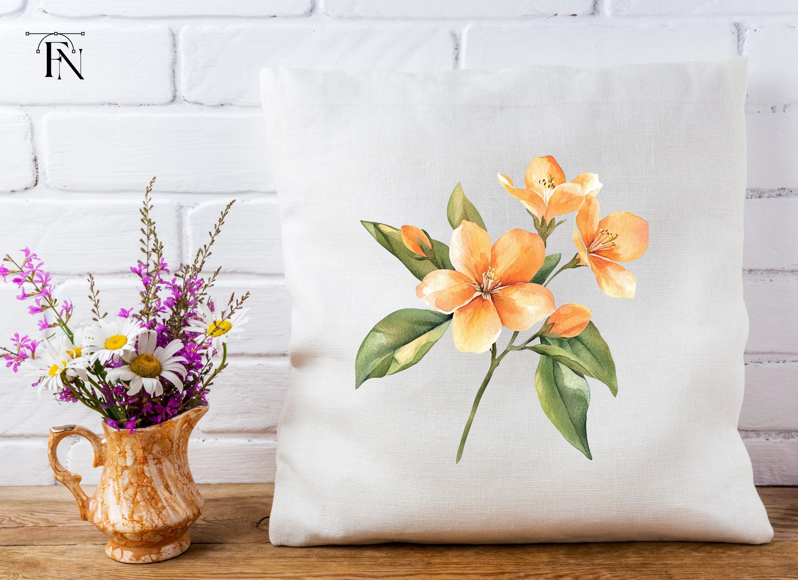 Orange Blossom Clipart Bundle