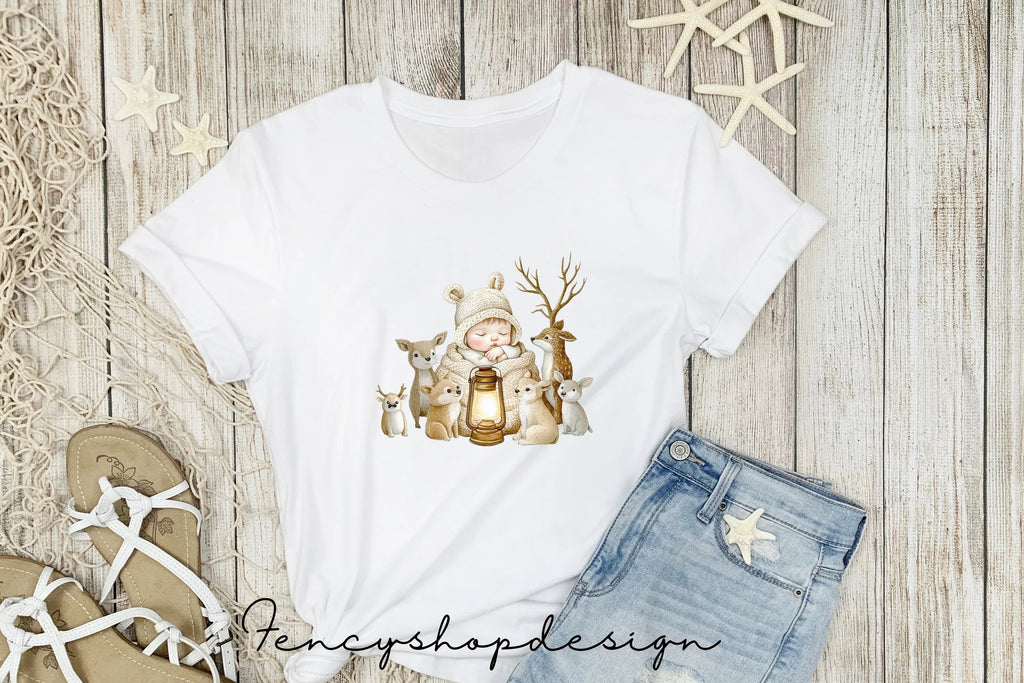 Winter Baby Animals Clipart Bundle
