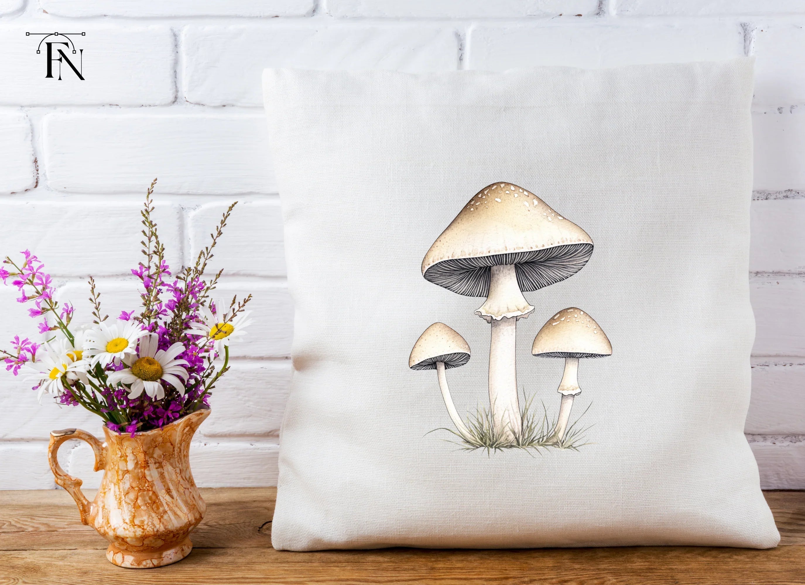 Forest Mushroom Clipart Bundle