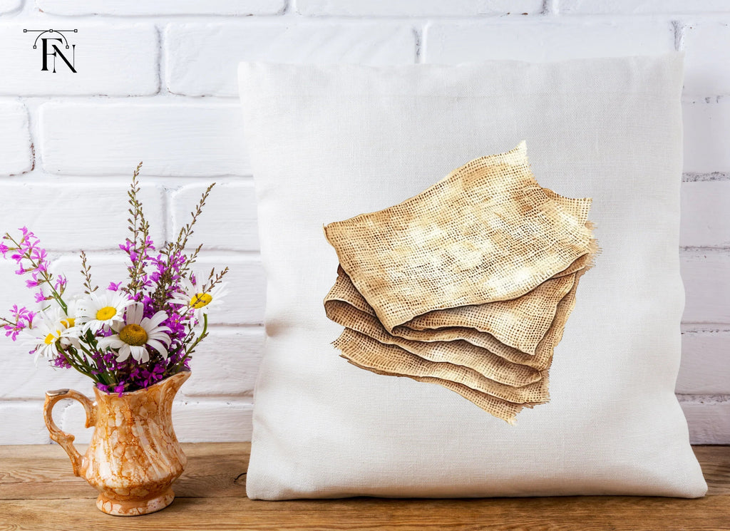 Rustic Burlap Fabric Clipart Bundle