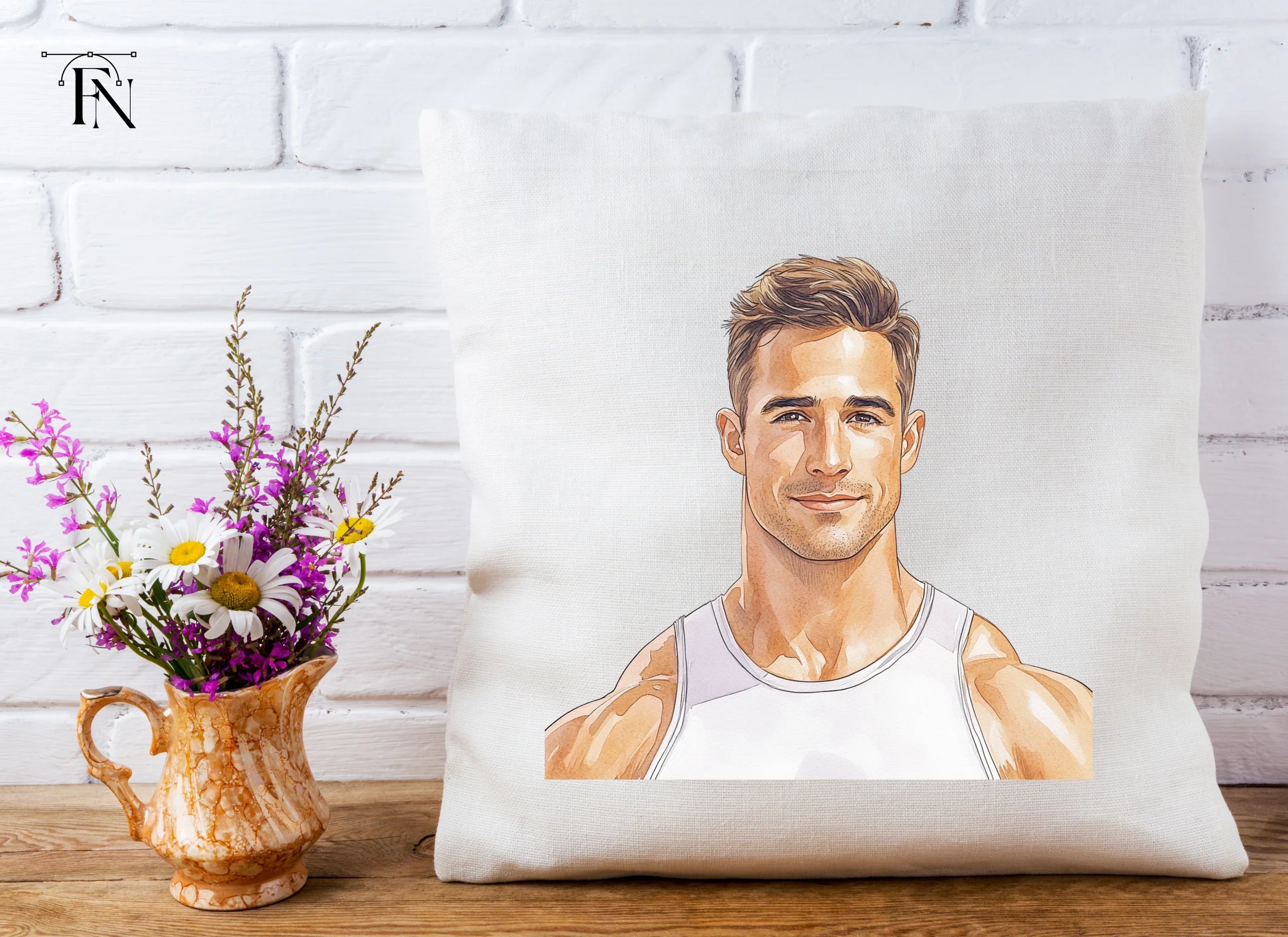 Handsome Fitness Man Portrait Clipart Bundle