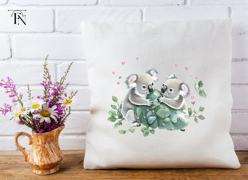 Cute Koala Couple Love Clipart Bundle