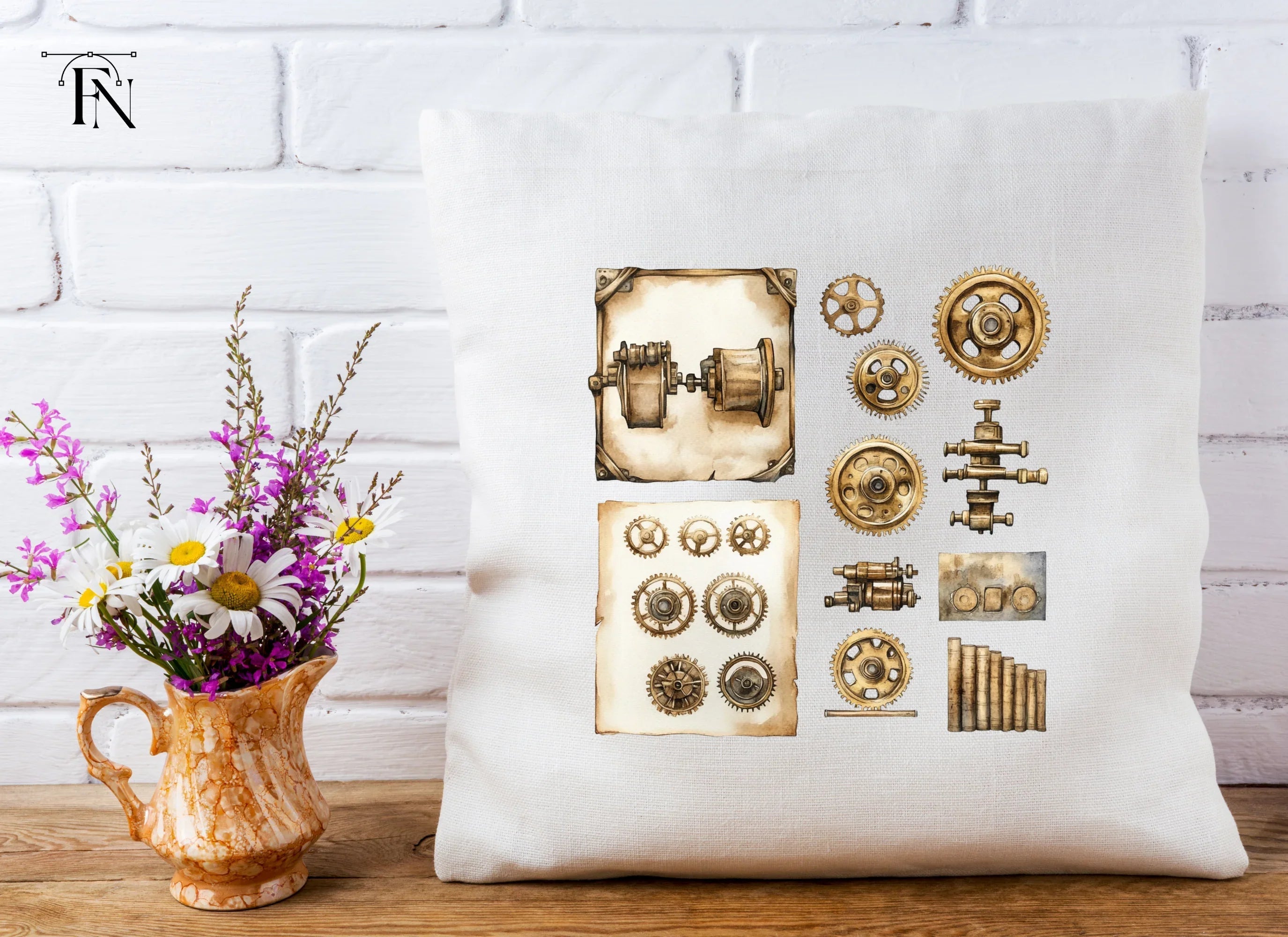 Steampunk Gears Clipart Bundle