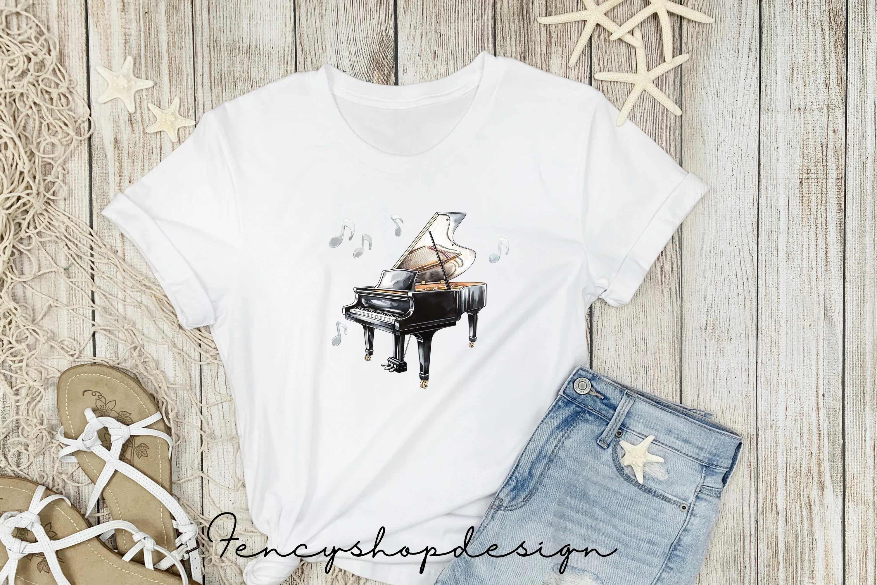 Elegant Piano Clipart Bundle