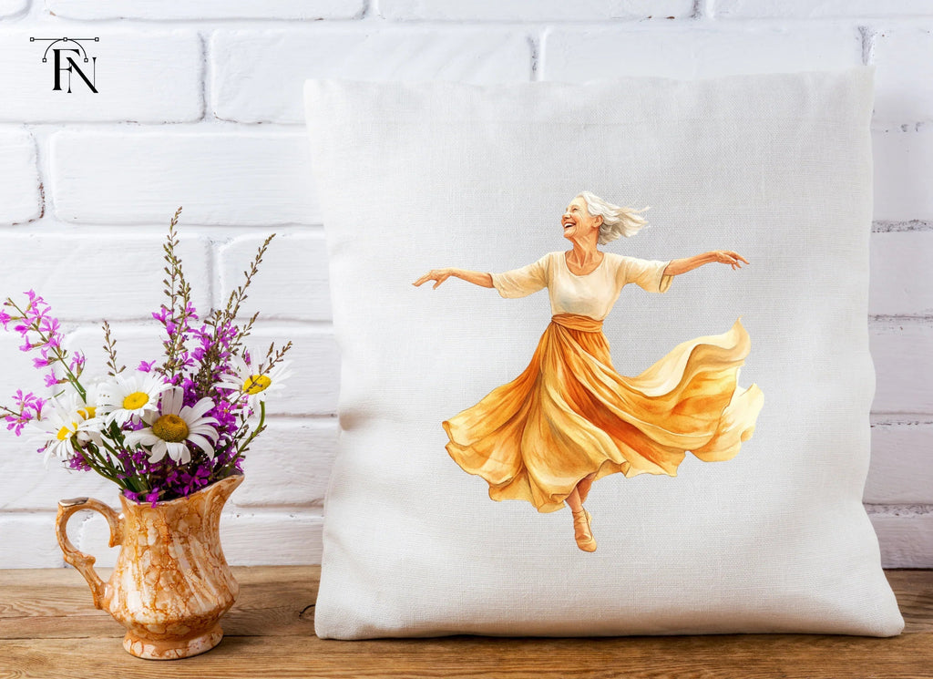 Joyful Senior Ballerina Clipart Bundle