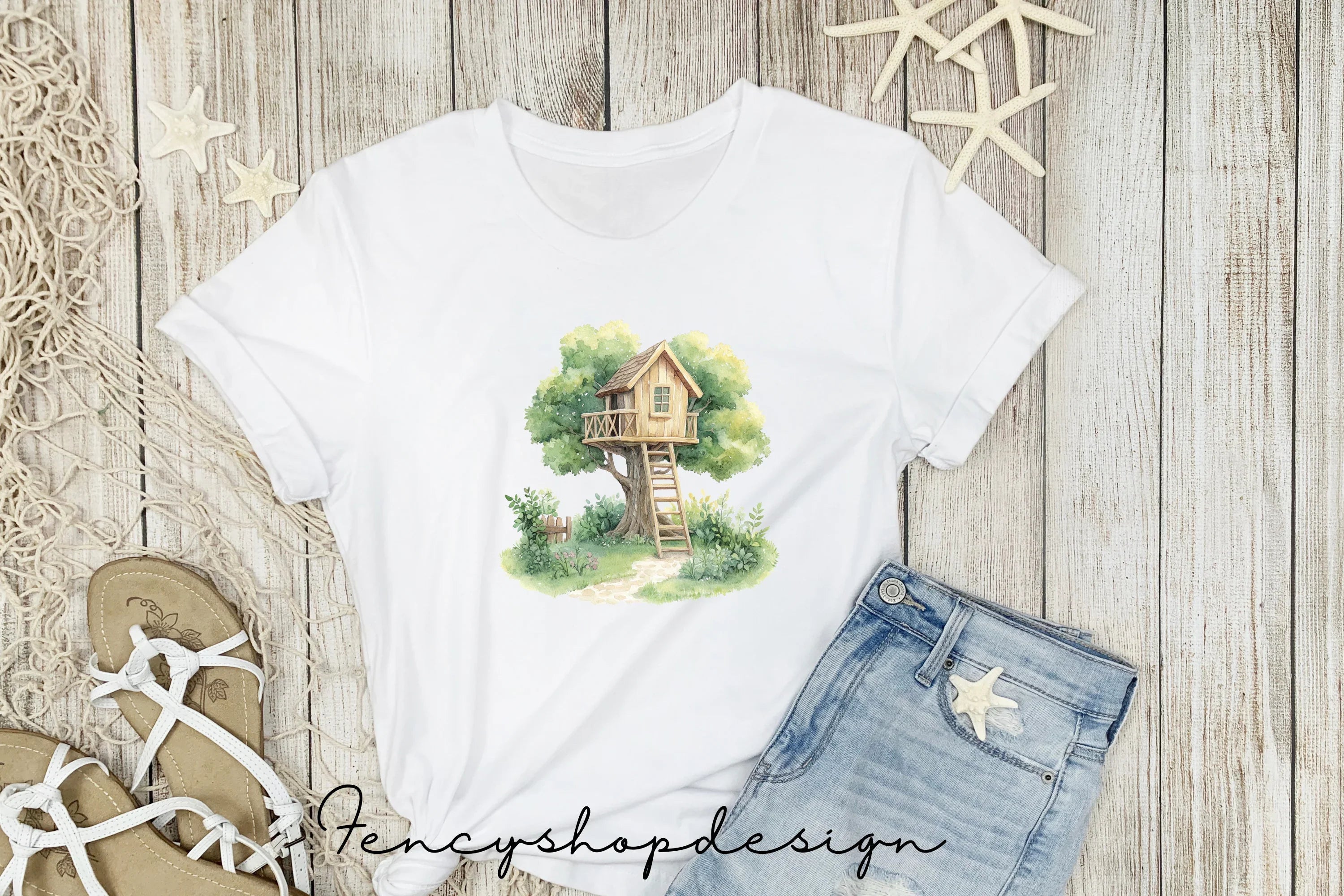Charming Treehouse Clipart Bundle