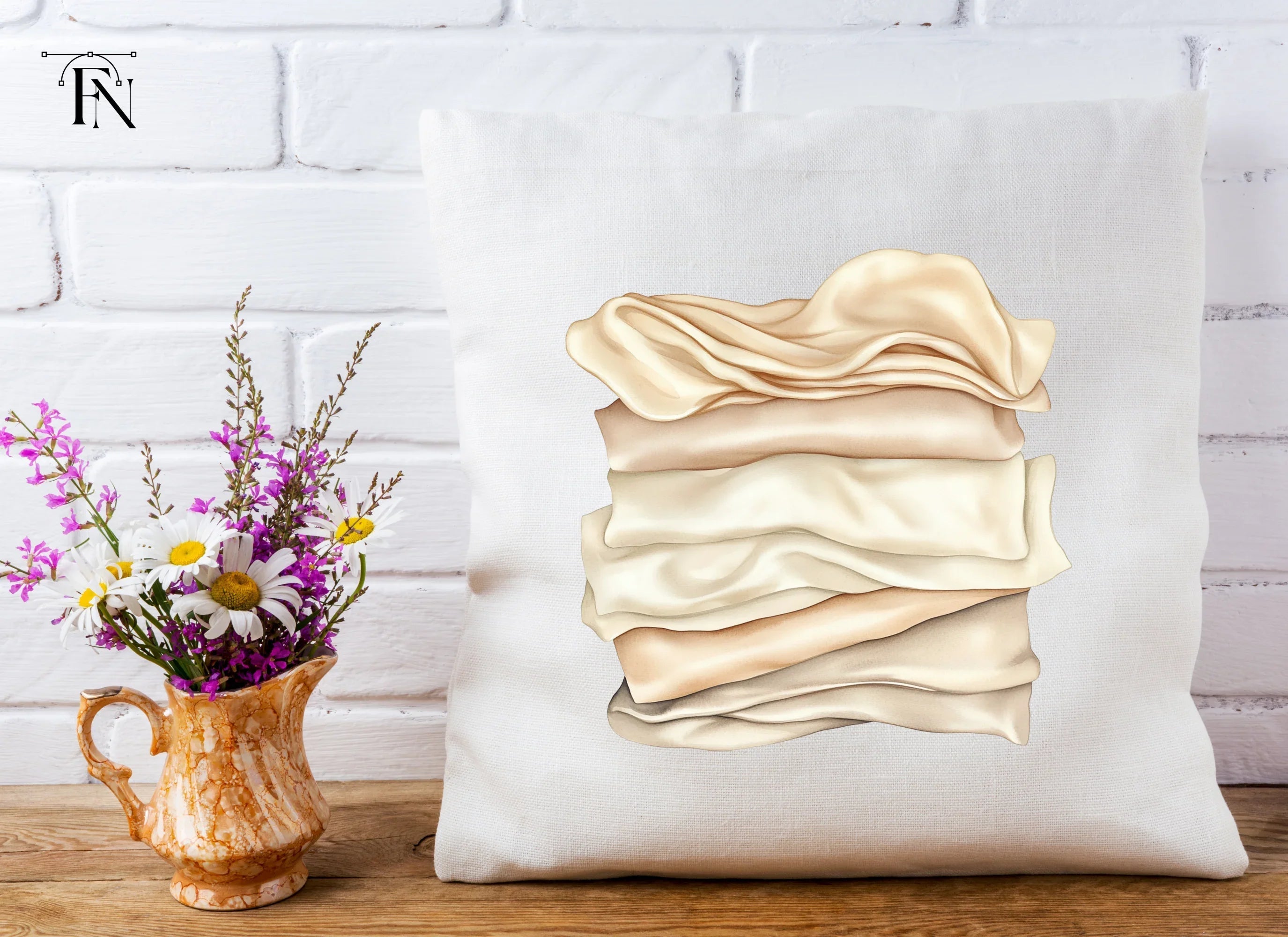 Stacked Fabric Clipart Bundle