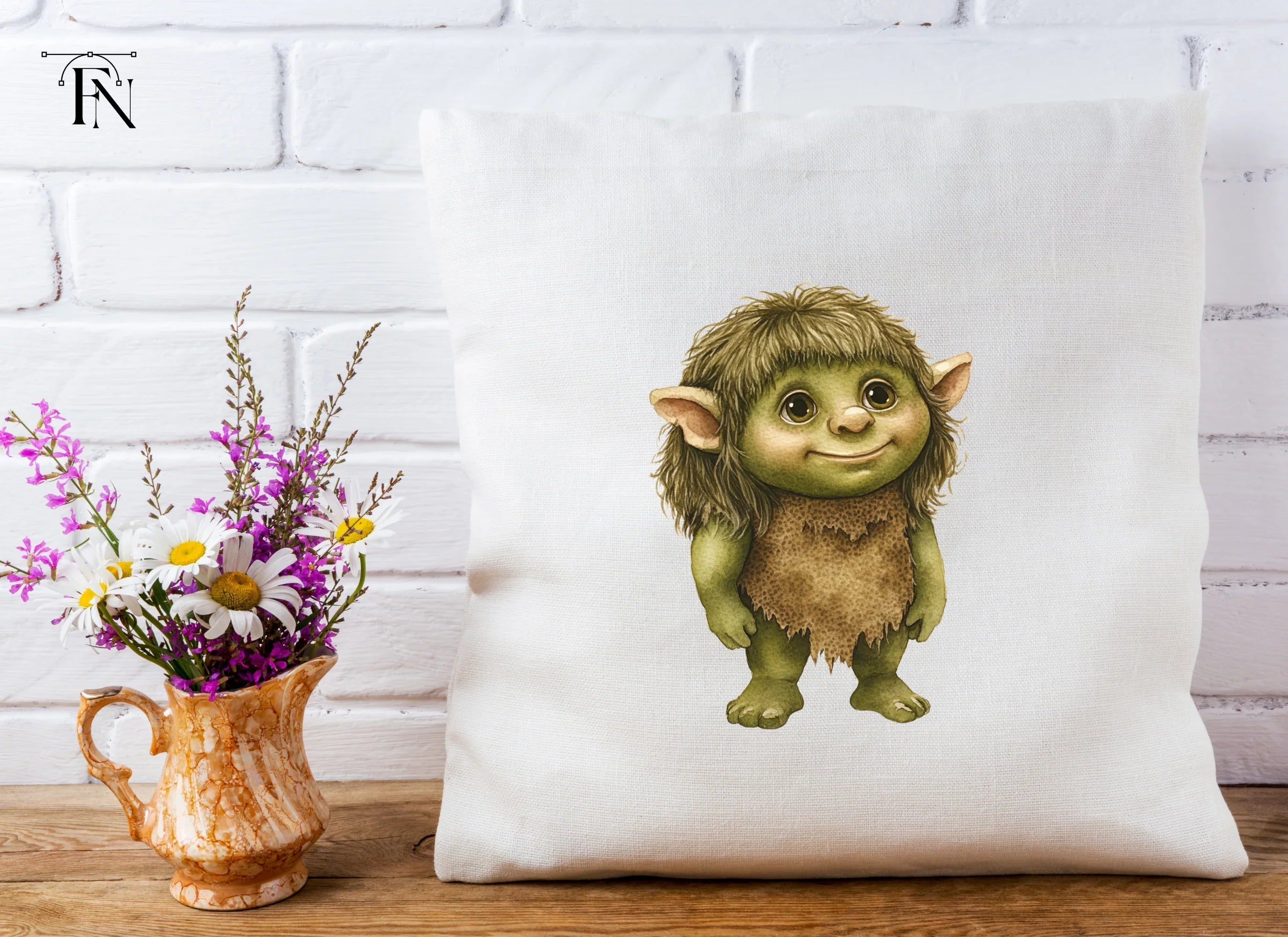 Cute Forest Trolls Clipart Bundle
