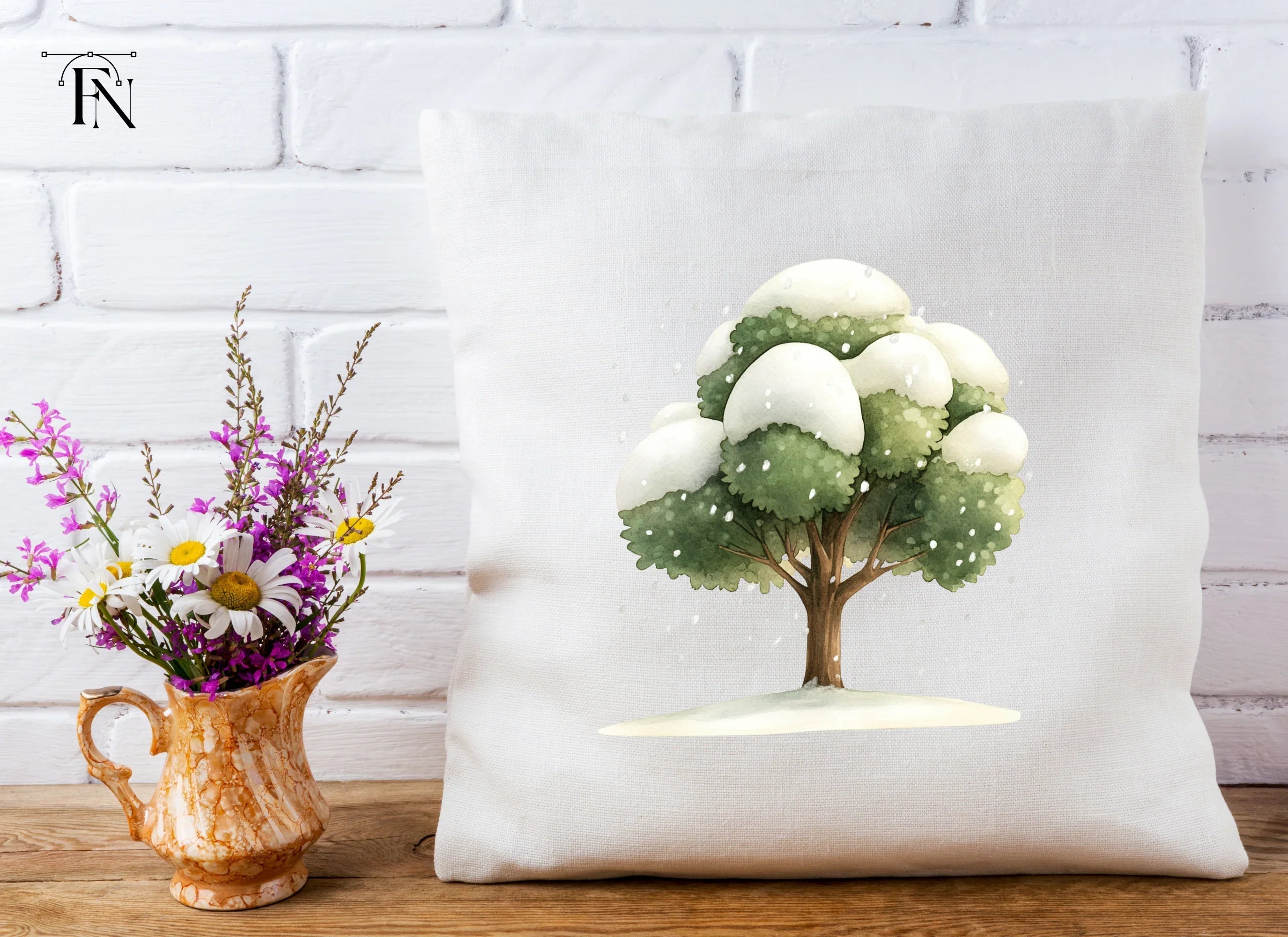Winter Trees Clipart Bundle