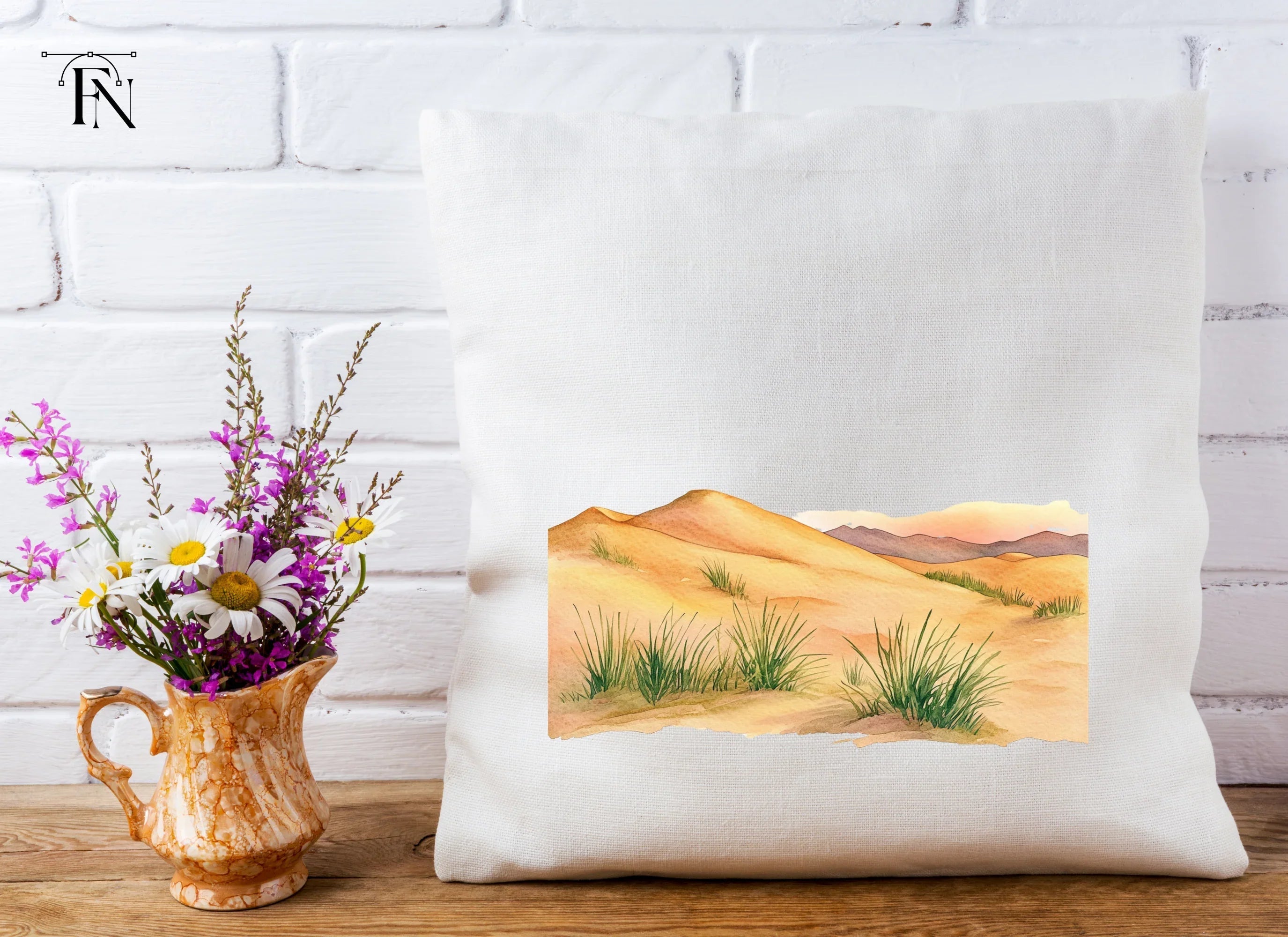 Desert Landscape Dunes Clipart Bundle