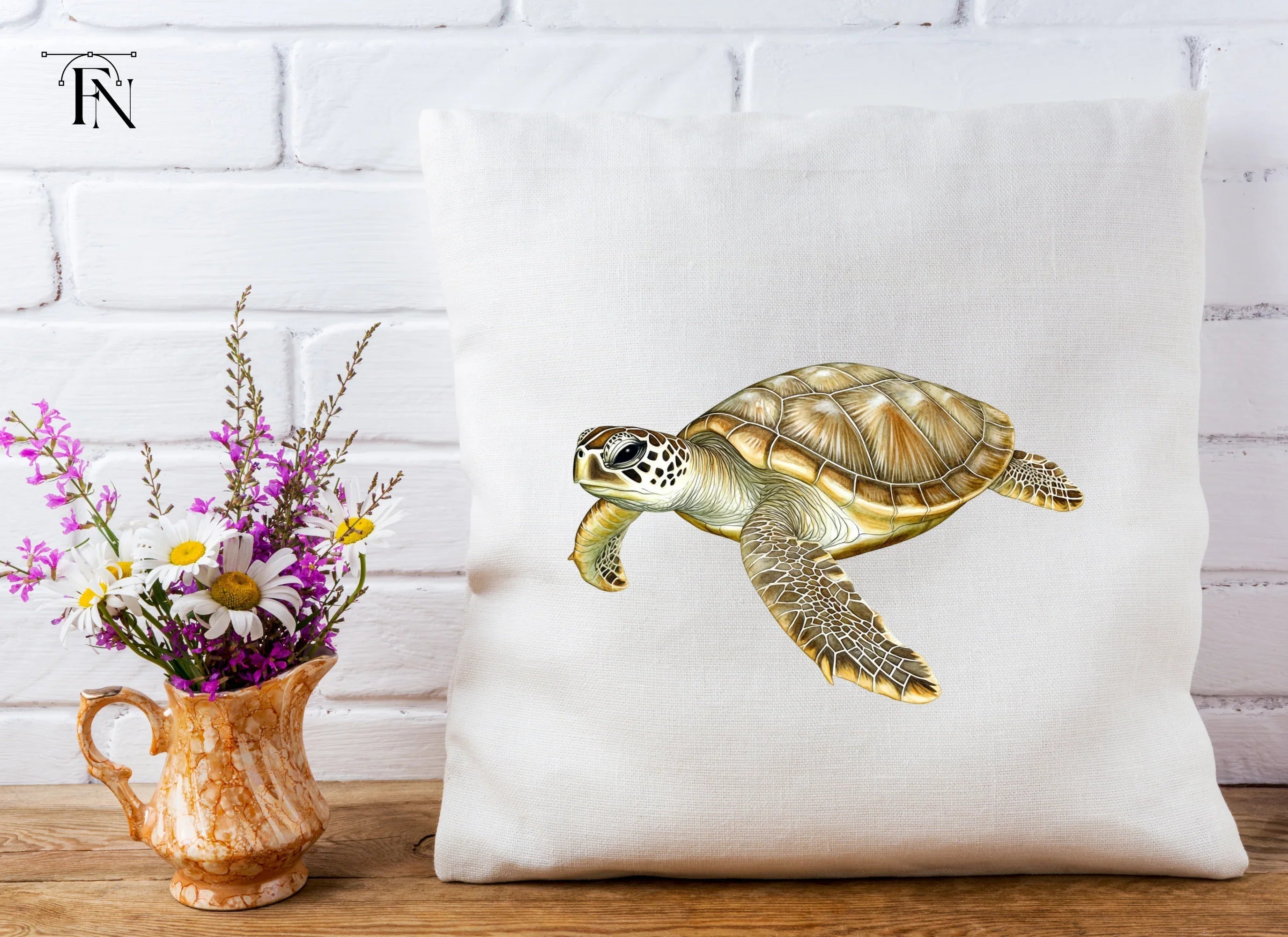 Green Sea Turtle Clipart Bundle