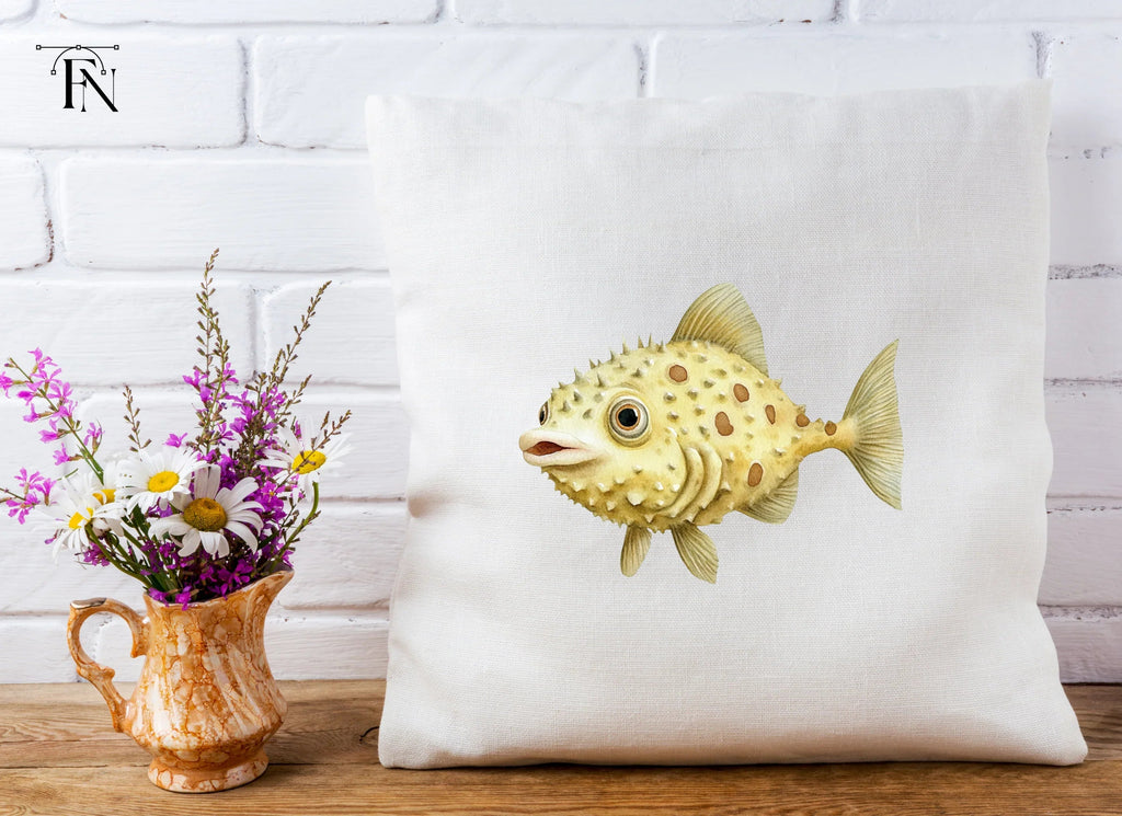 Spotted Pufferfish Clipart Bundle