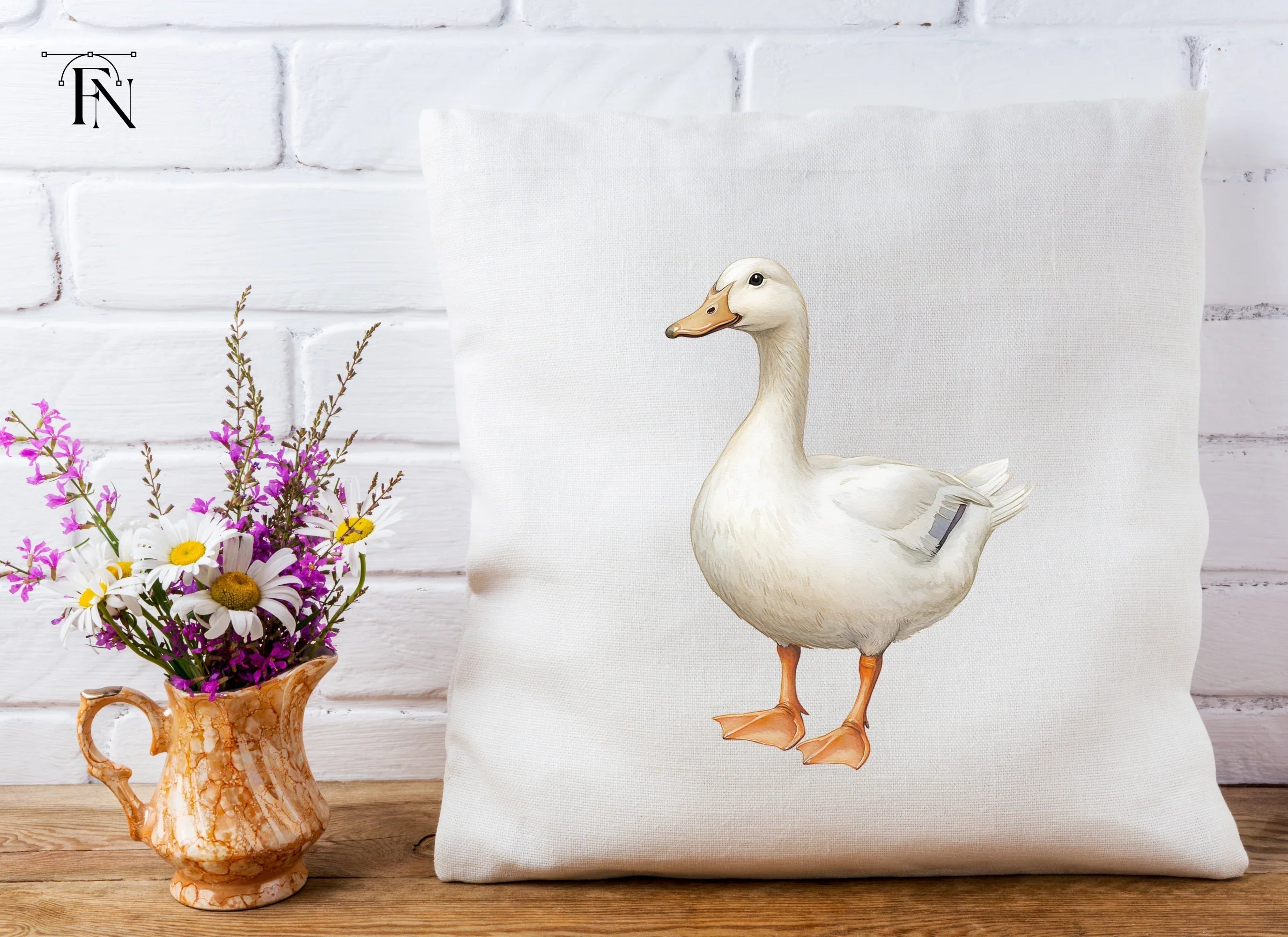 White Duck Clipart Bundle