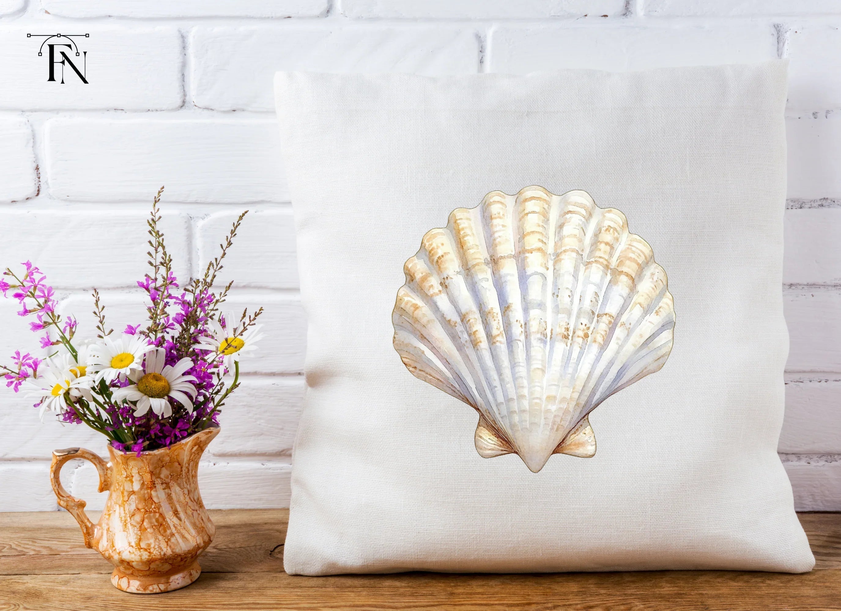 Scallop Shells Clipart Bundle