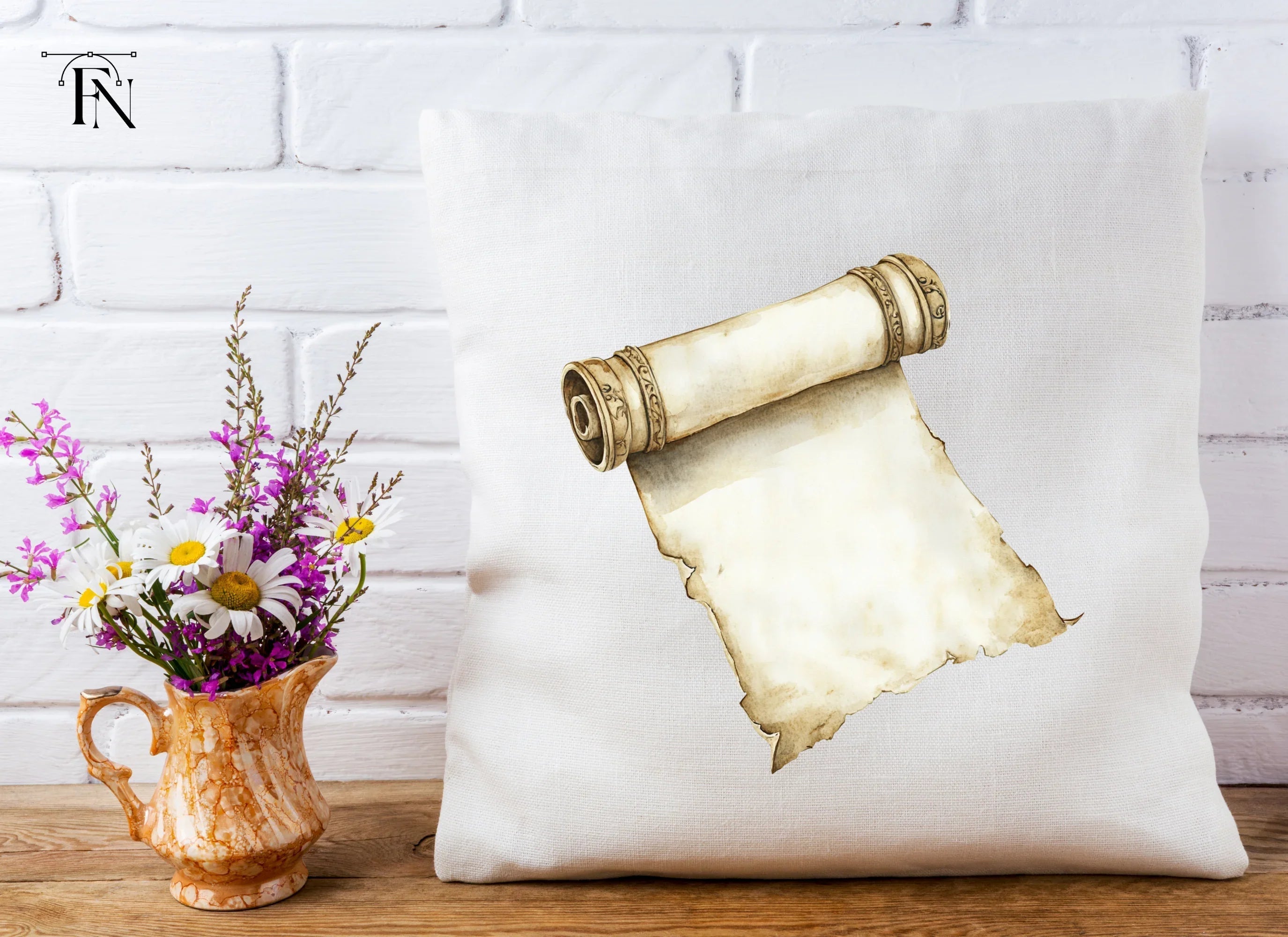 Elegant Rolled Parchment Clipart Bundle