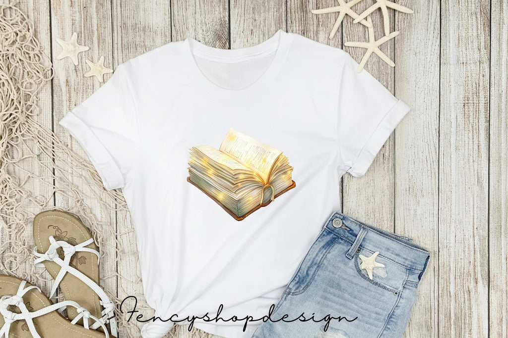 Enchanted Glowing Books Clipart Bundle