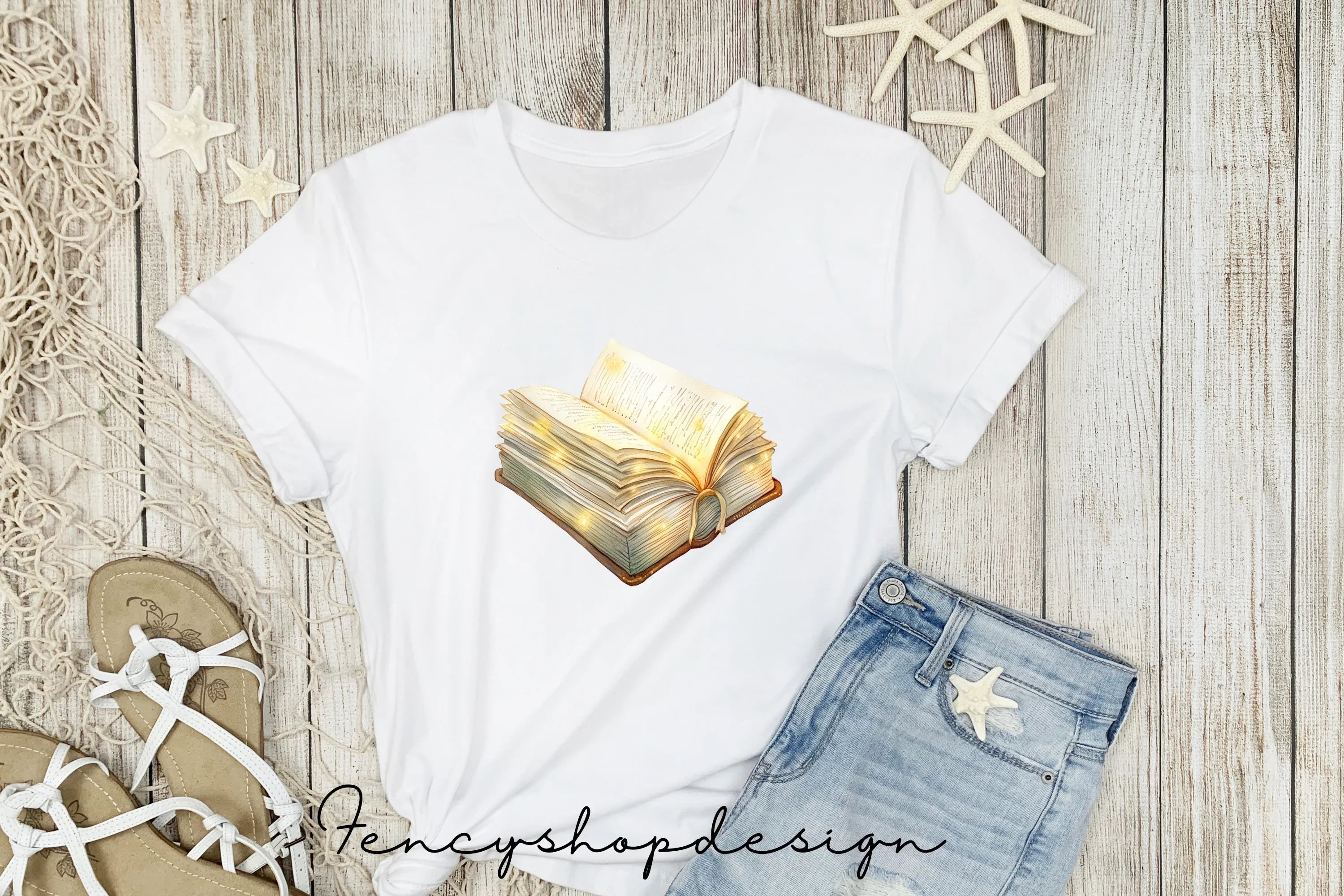 Enchanted Glowing Books Clipart Bundle
