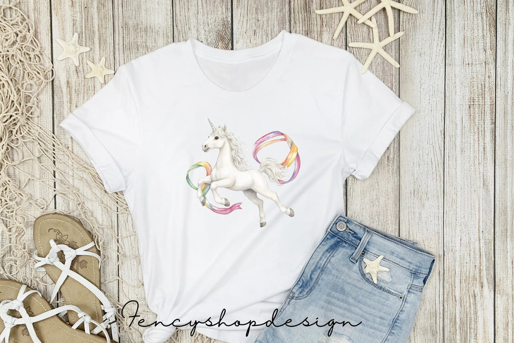 Magical Rainbow Unicorn Clipart Bundle