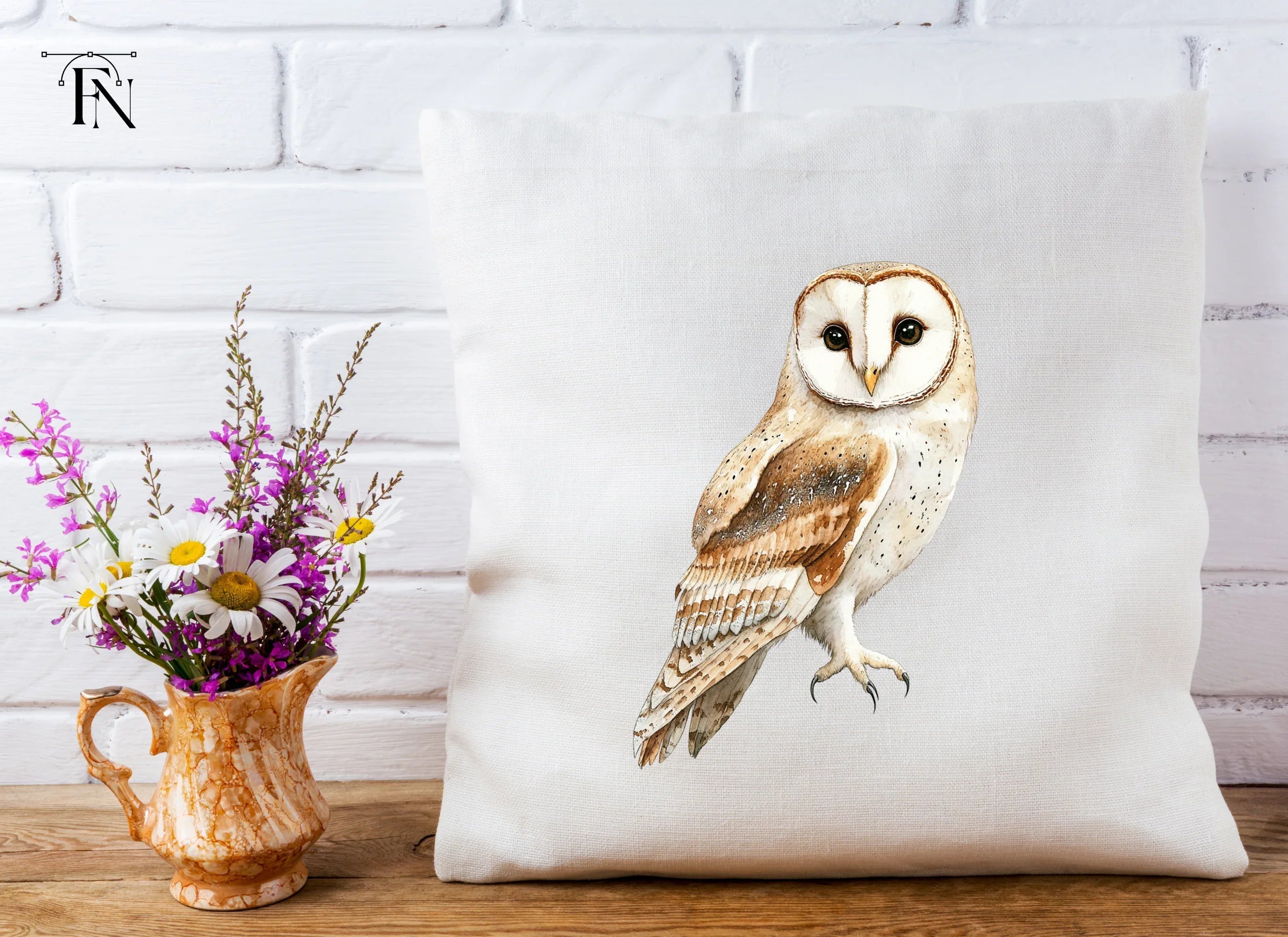 Realistic Barn Owl Clipart Bundle