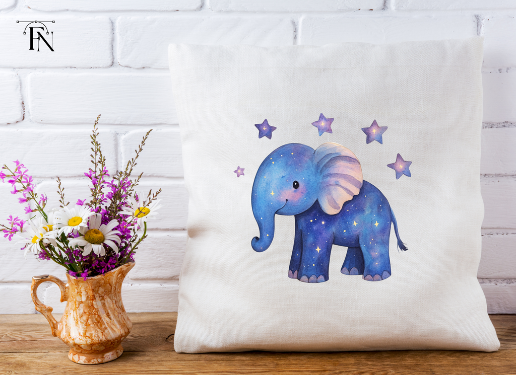 Galaxy Elephant with Stars Clipart Bundle