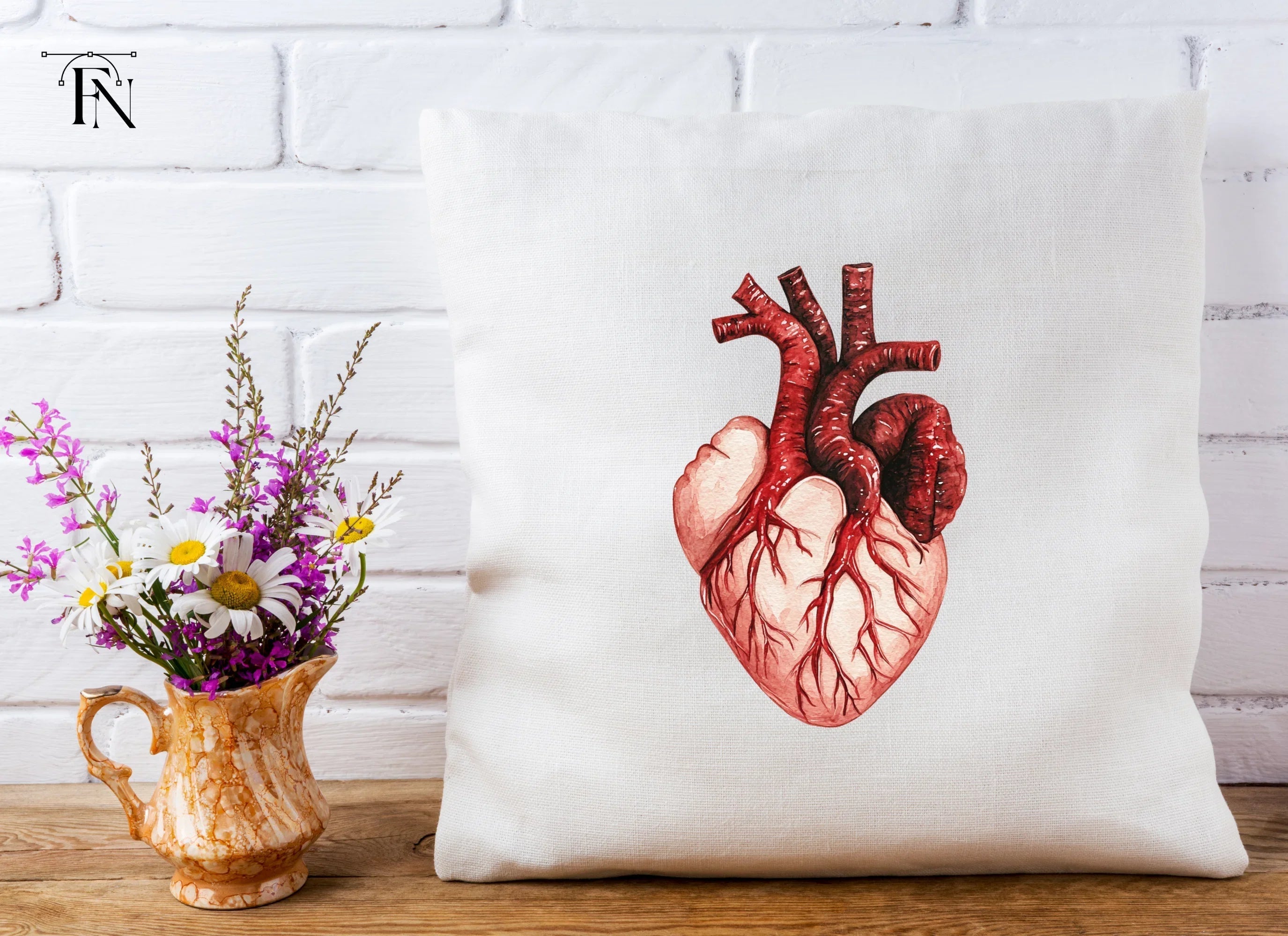 Anatomical Human Heart Clipart Bundle