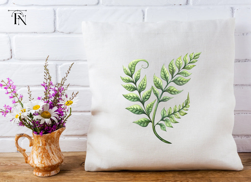 Elegant Green Fern Branch Clipart Bundle