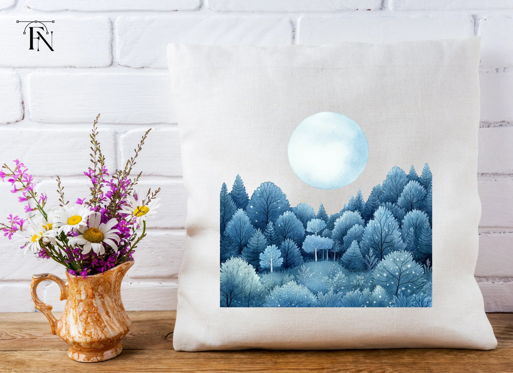 Winter Forest Moon Clipart Bundle